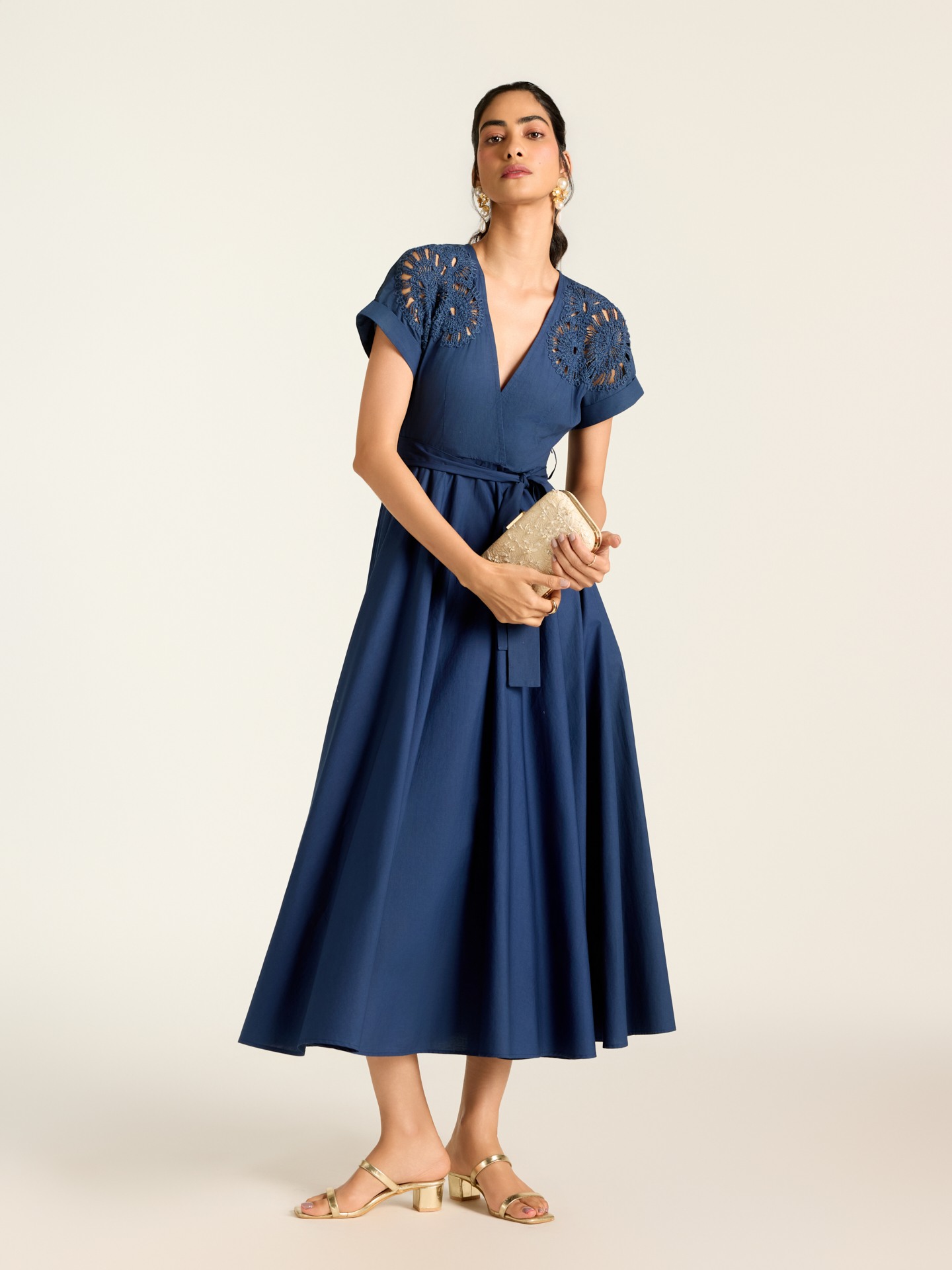 Blue Raquel Long Dress