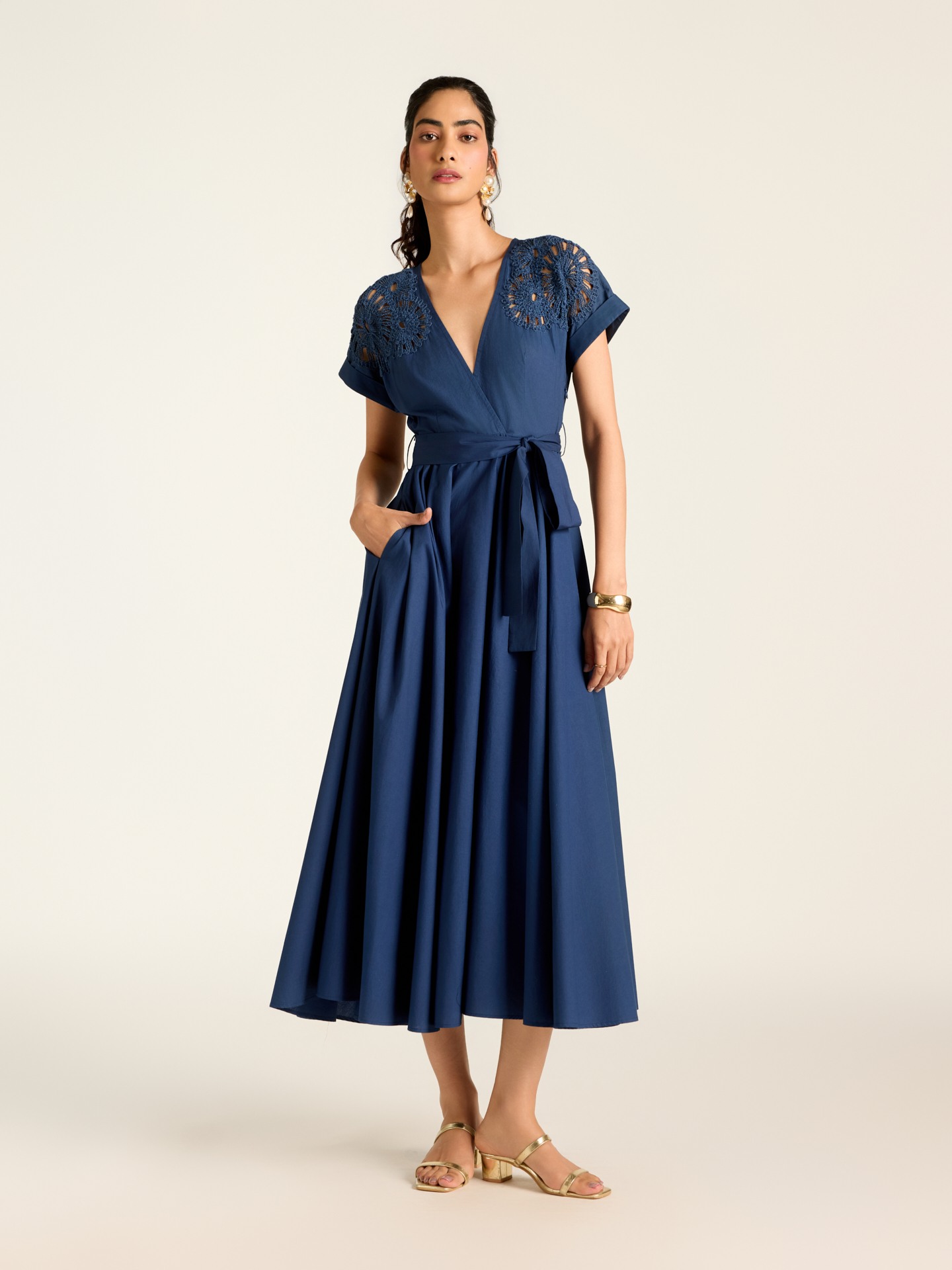 Blue Raquel Long Dress