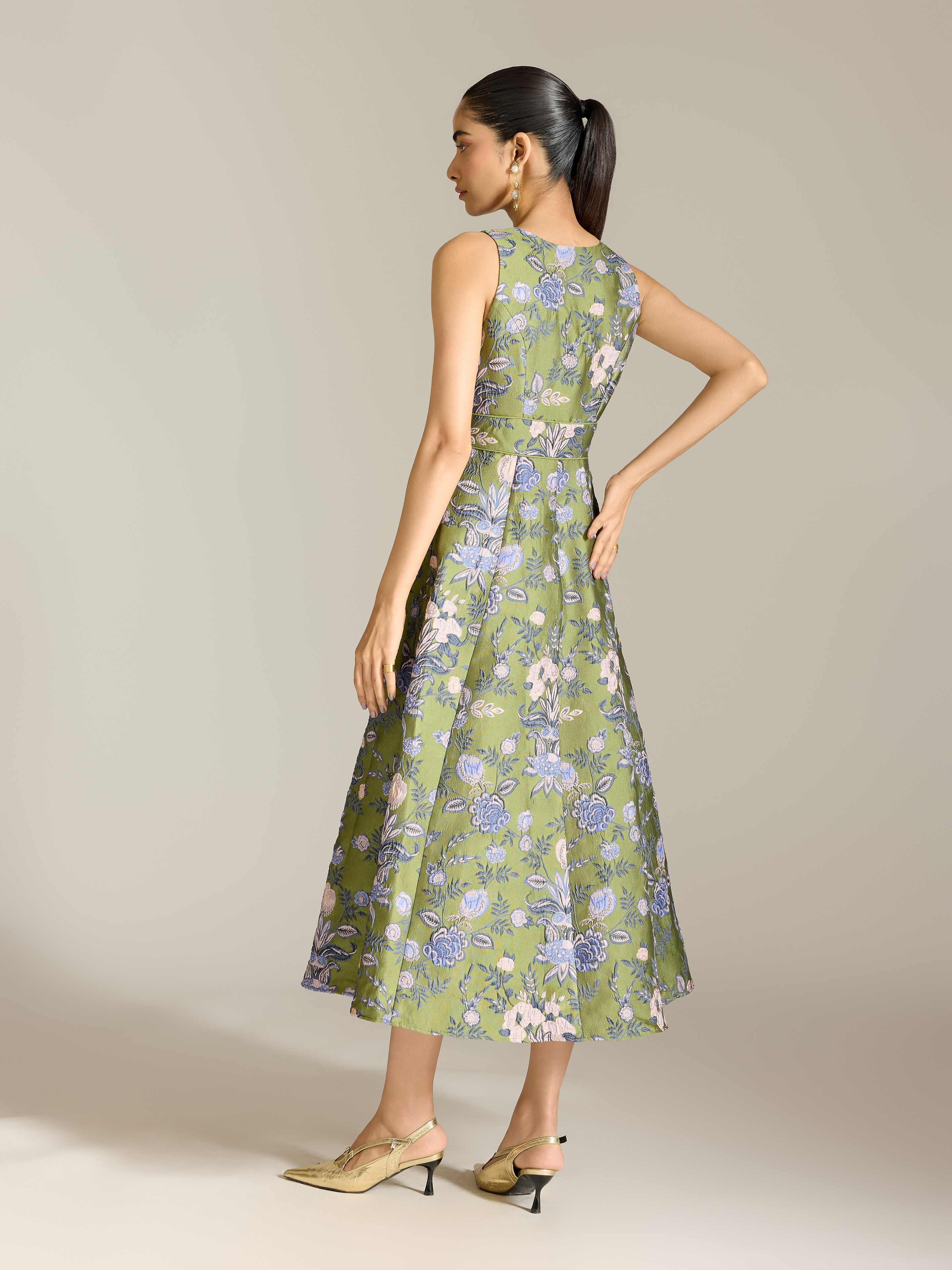 Green Mariam Long Dress