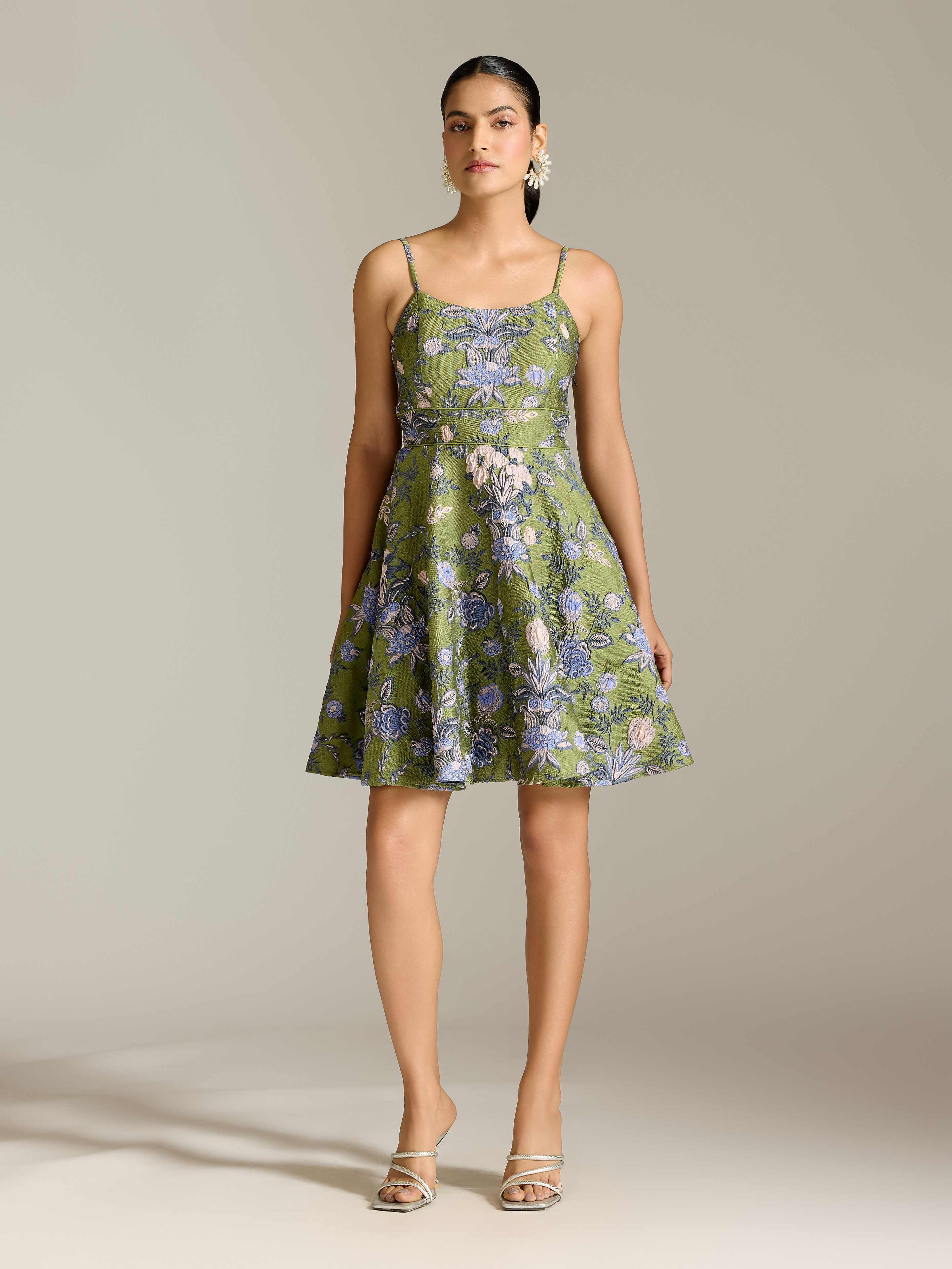 Green Mariam Short Dress