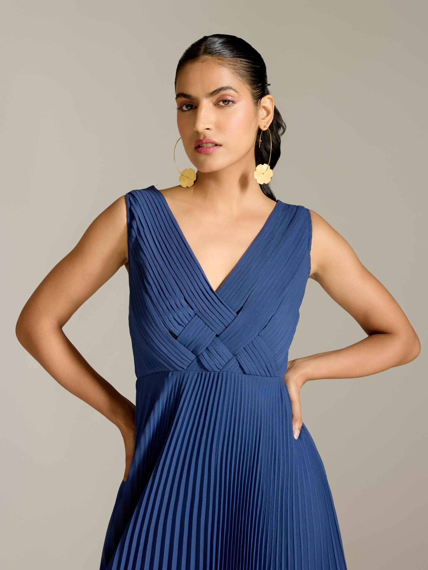 Navy Elly Long Dress