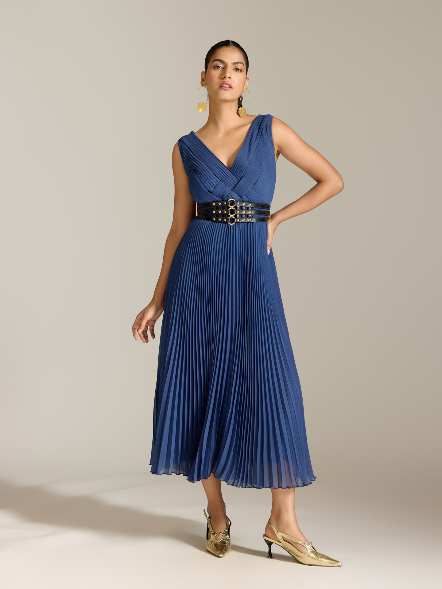 Navy Elly Long Dress
