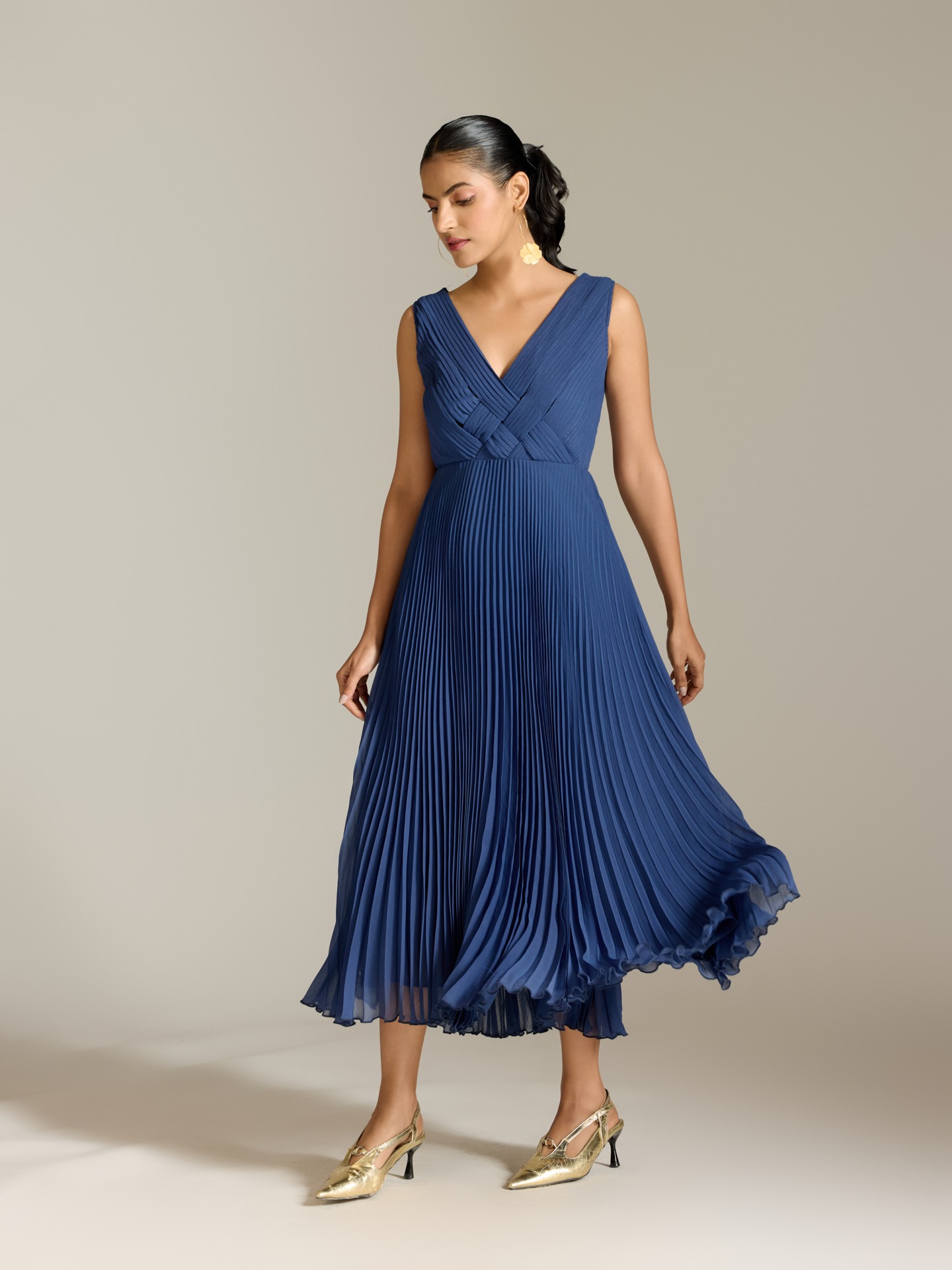 Navy Elly Long Dress