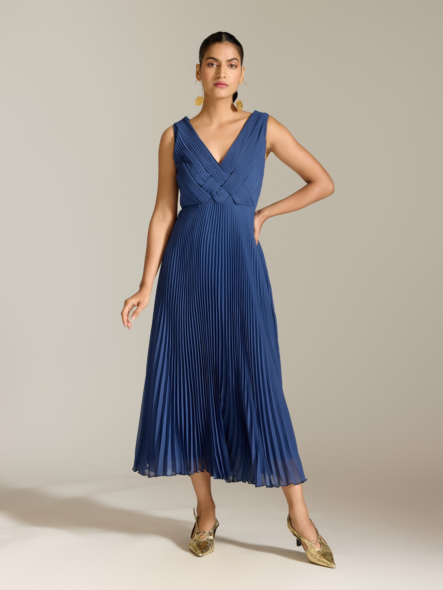 Navy Elly Long Dress