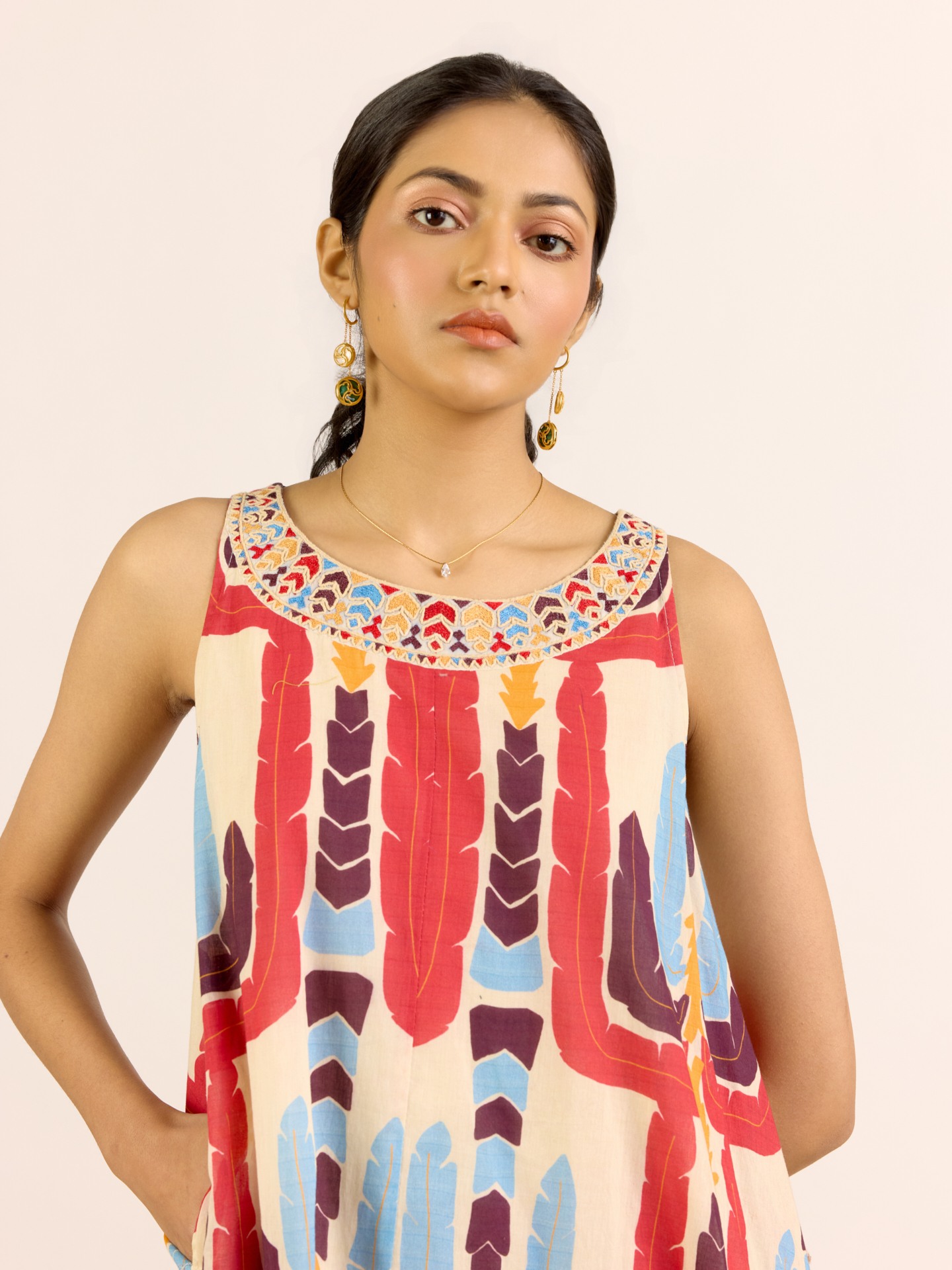 Cherry Red Chloe
 Kurta Set