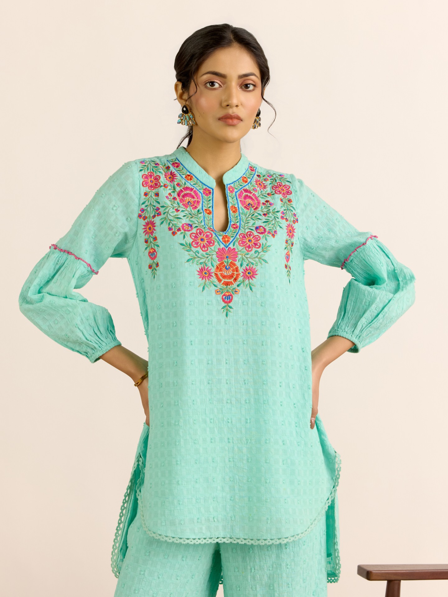 Aqua Blue Giselle Kurta Set