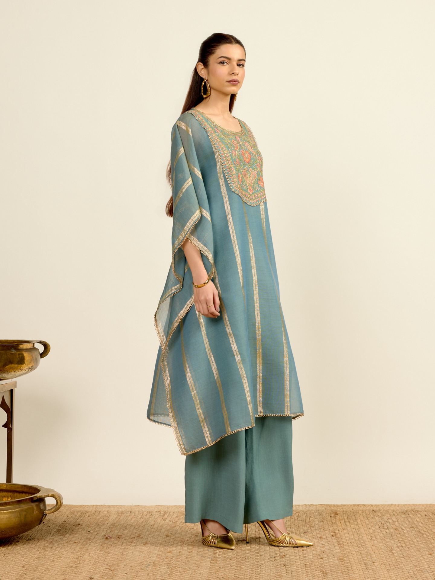 Grey Navya Solid Kurta Set