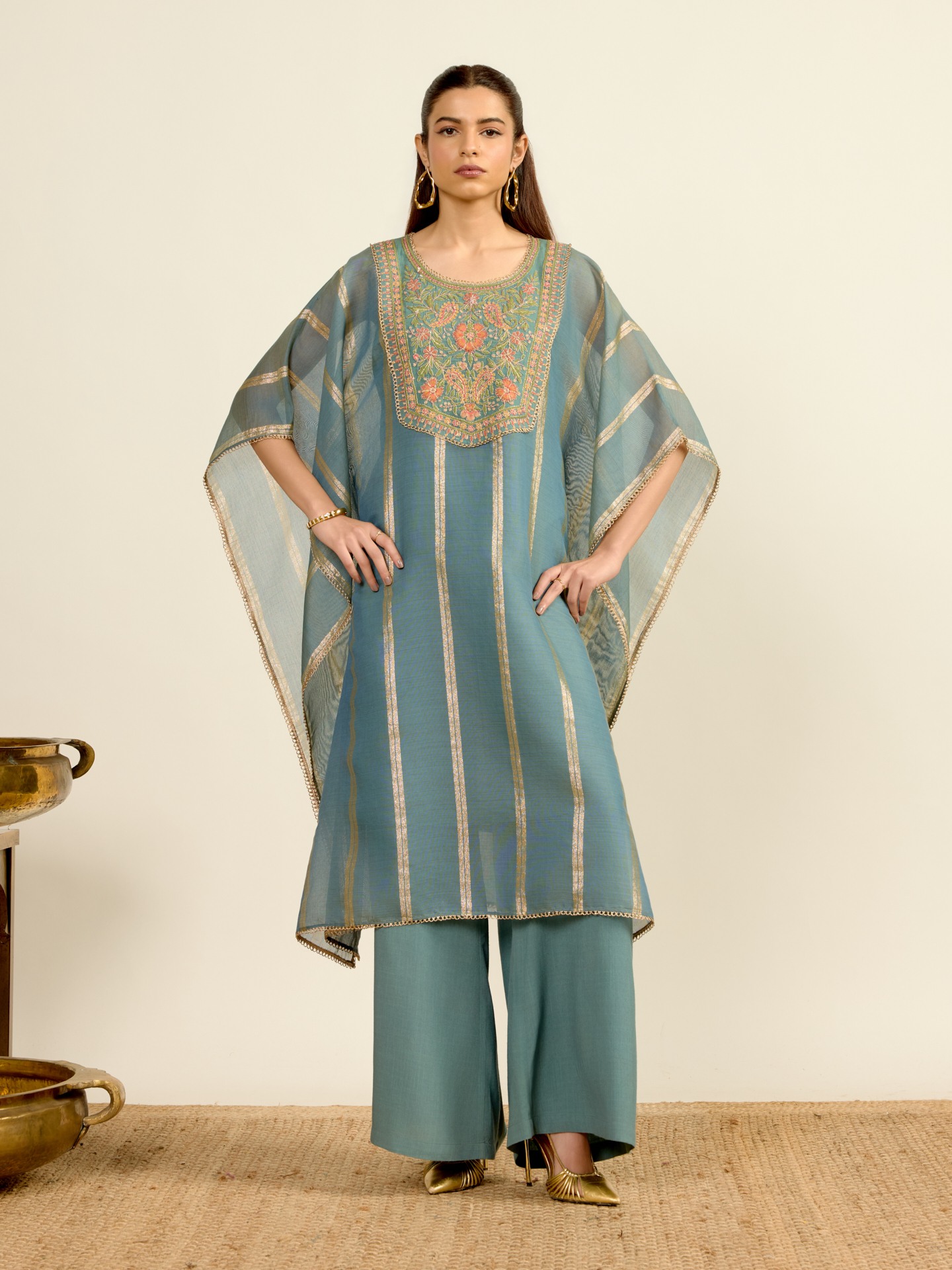 Grey Navya Solid Kurta Set