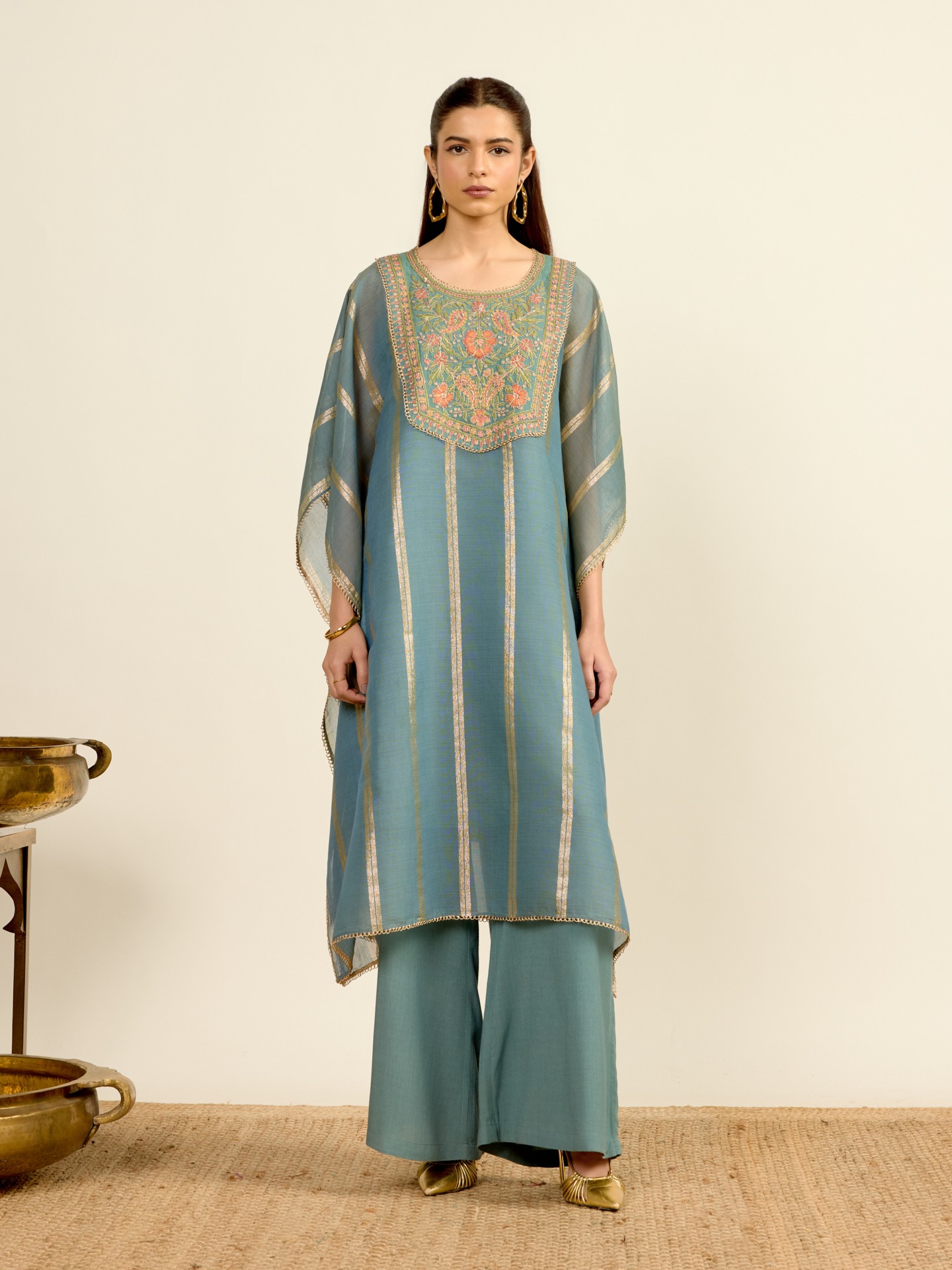 Grey Navya Solid Kurta Set