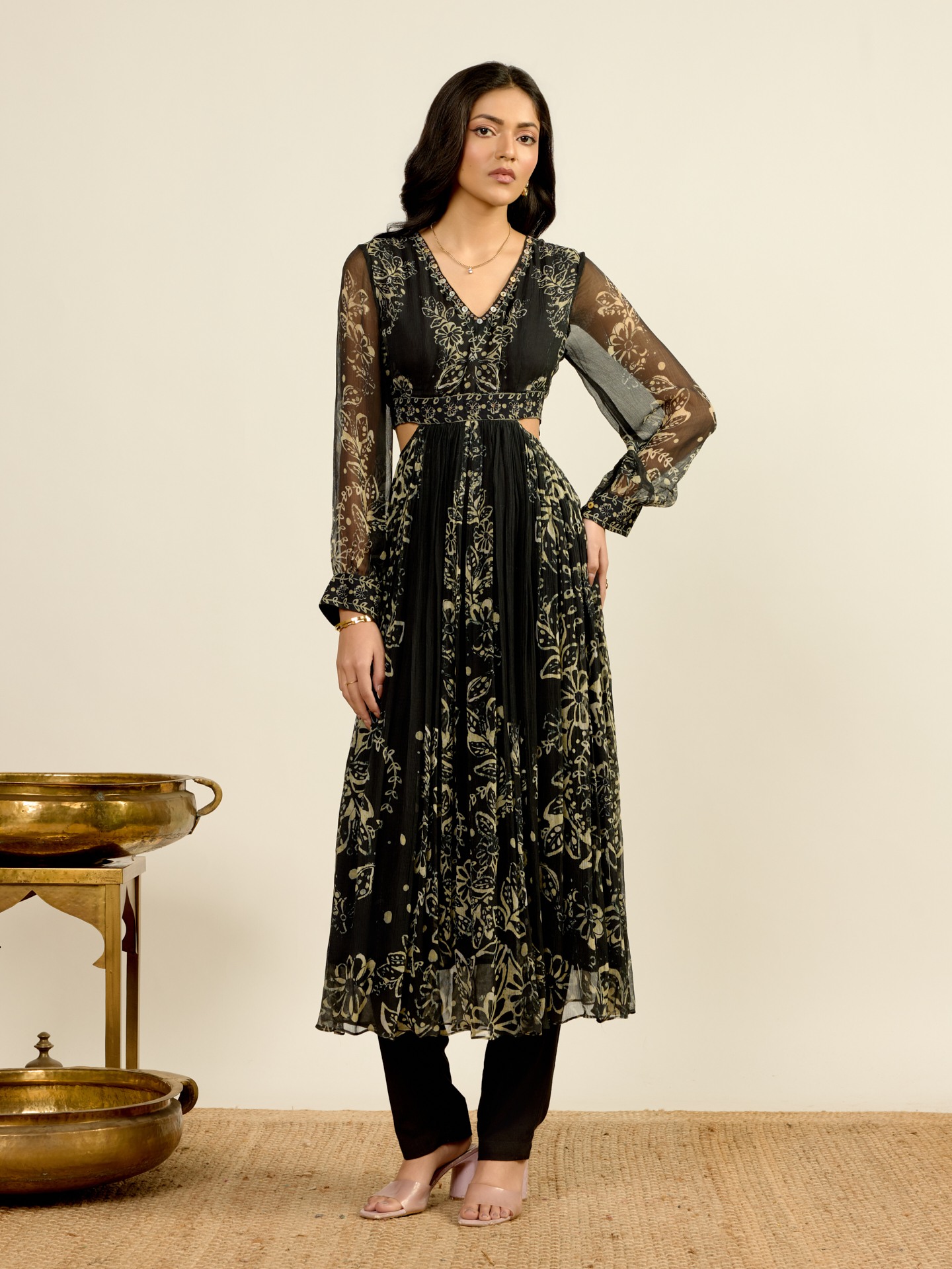 Black Elder Flower
 Suit Set