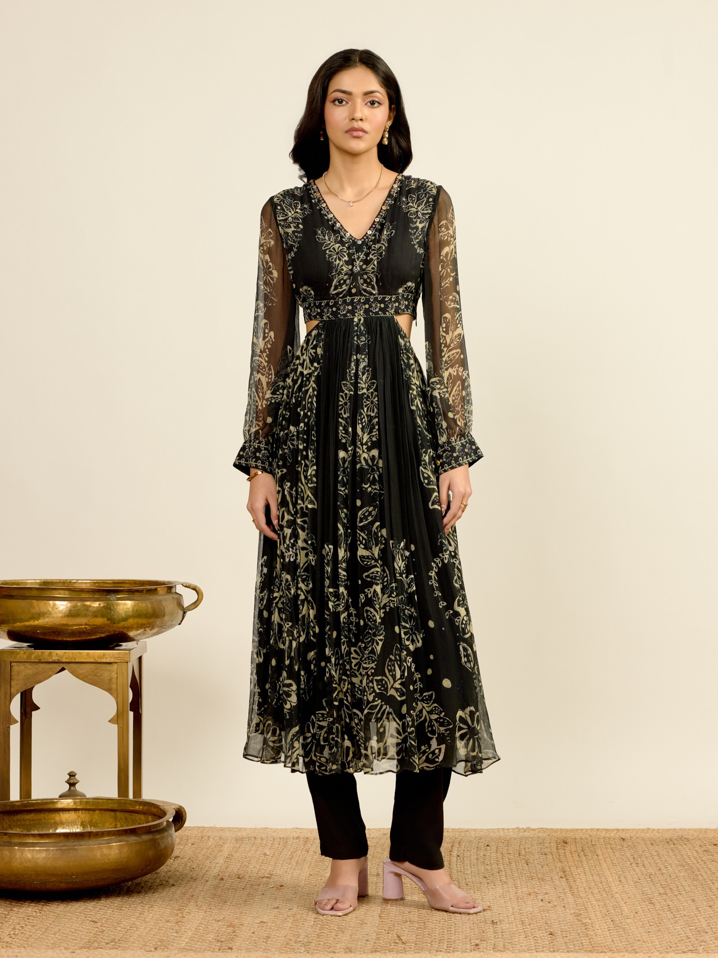 Black Elder Flower
 Suit Set