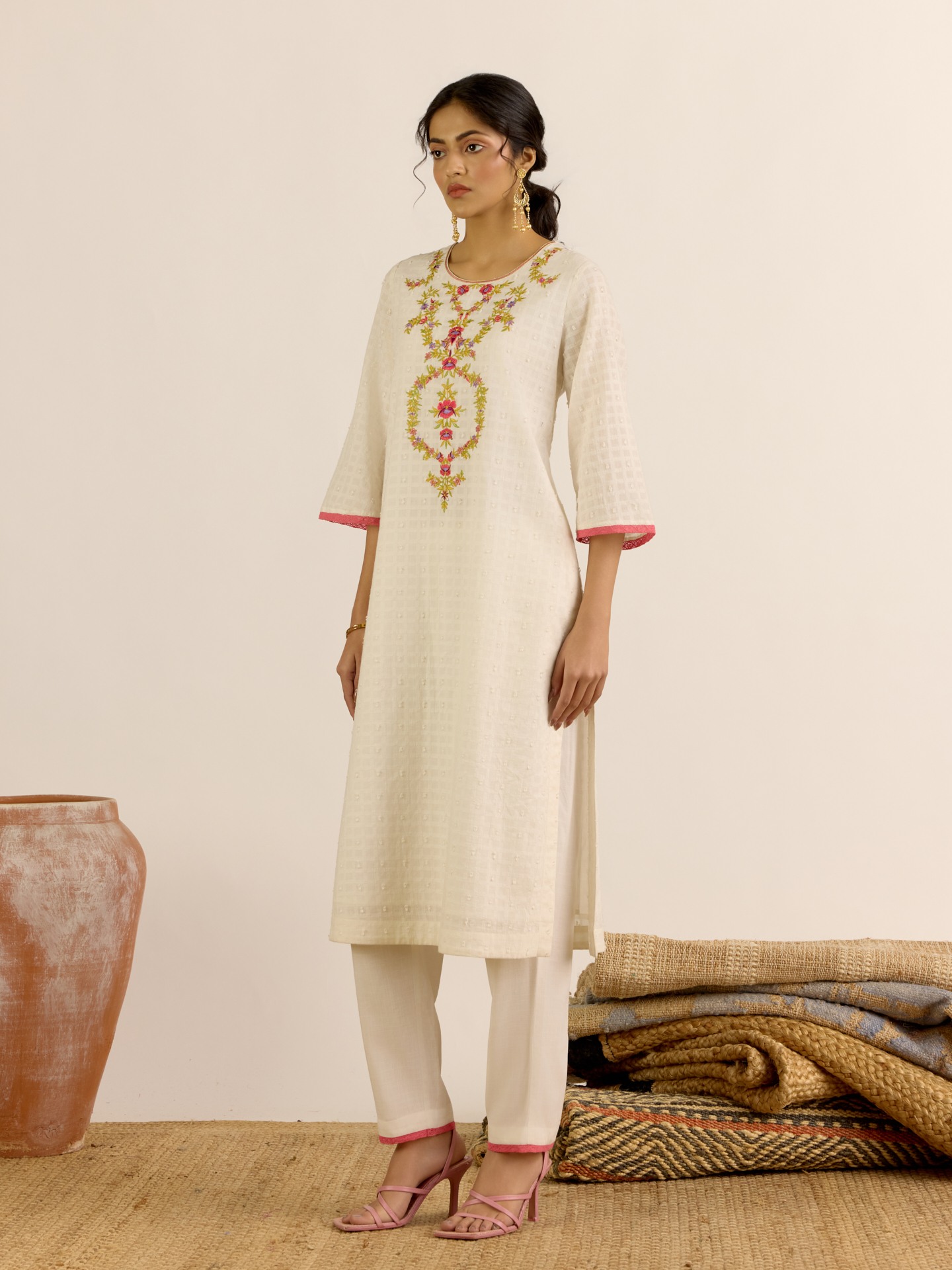 Pearl White Giselle
 Suit Set