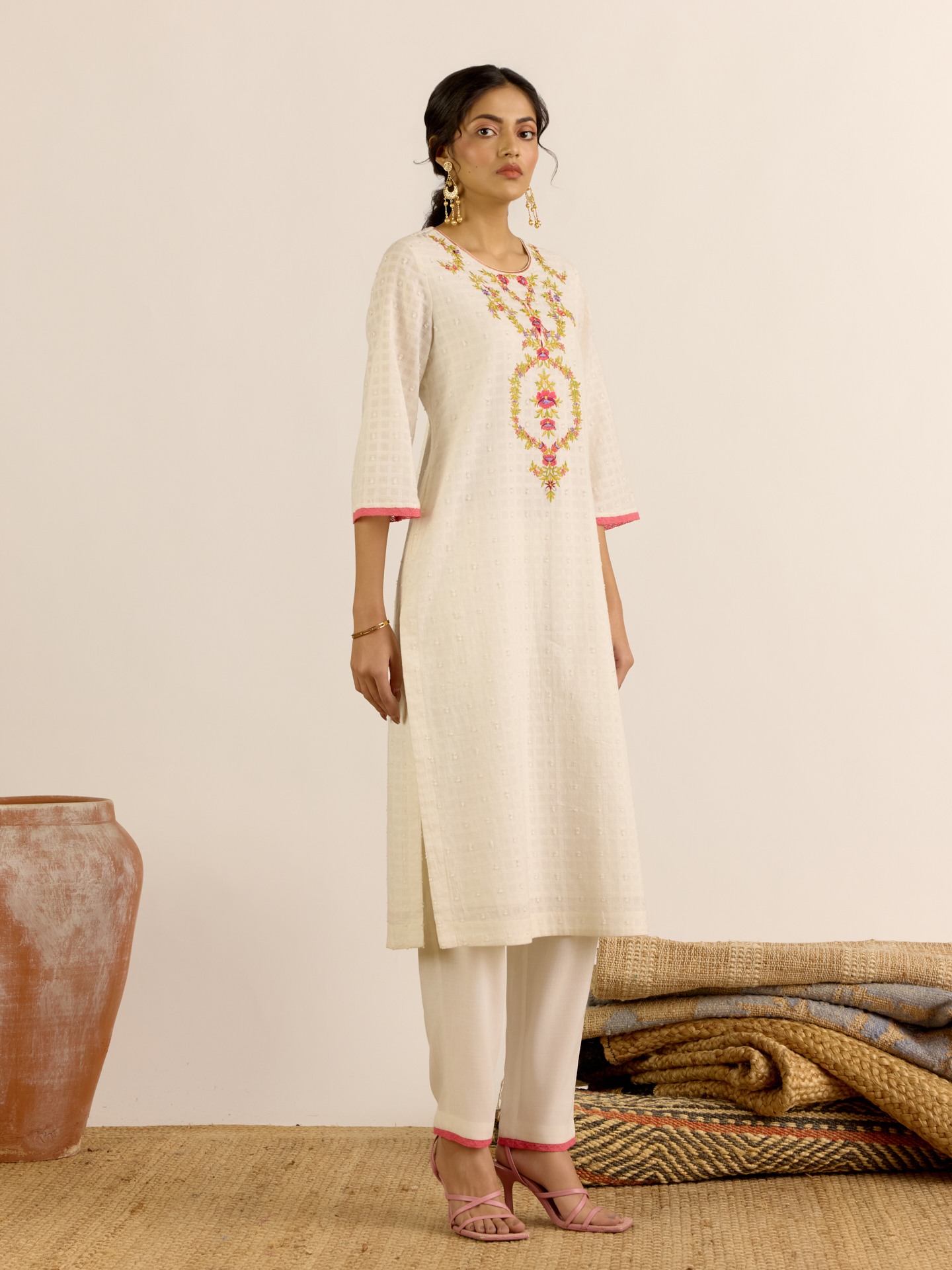 Pearl White Giselle
 Suit Set
