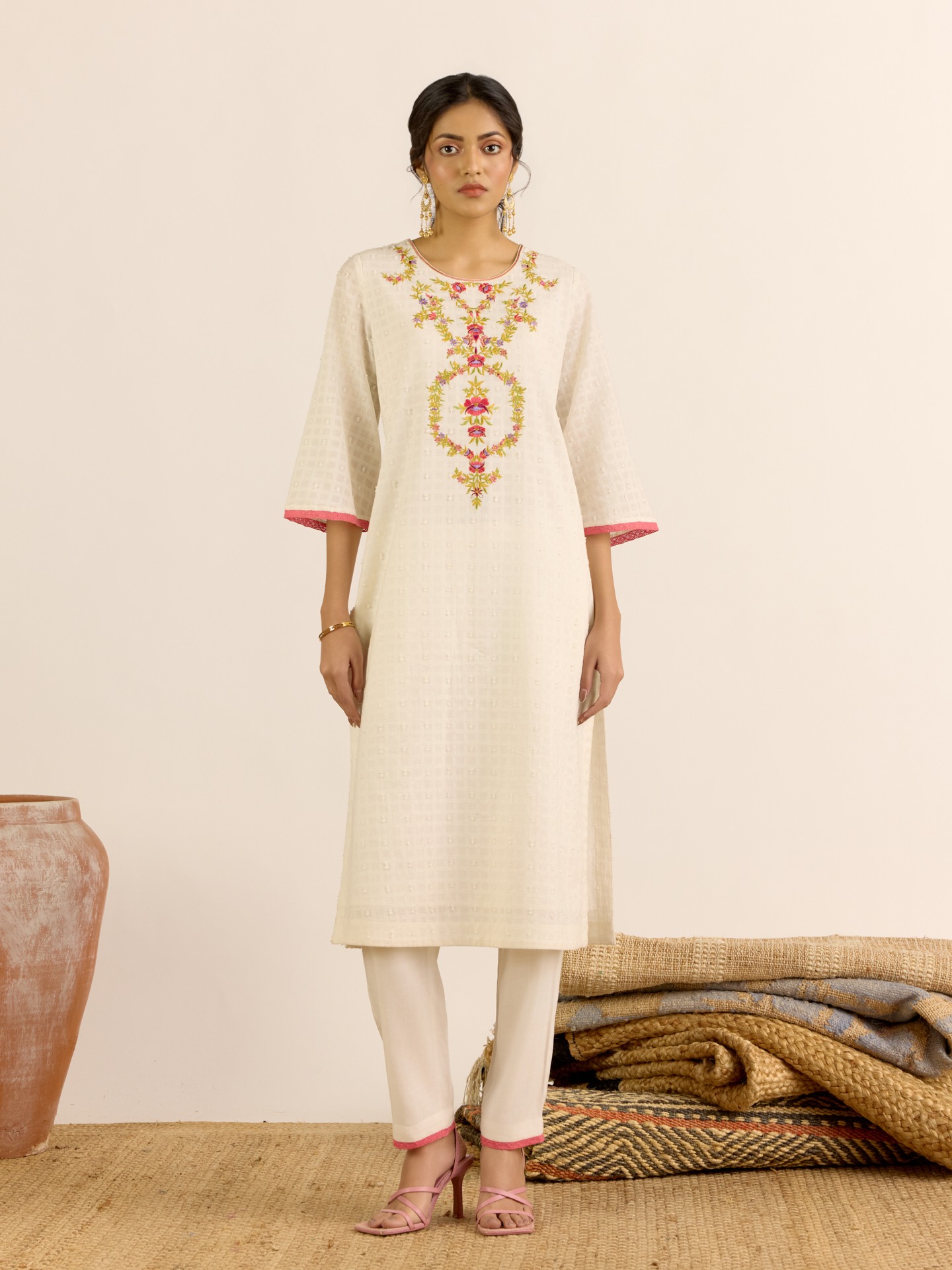 Pearl White Giselle
 Suit Set