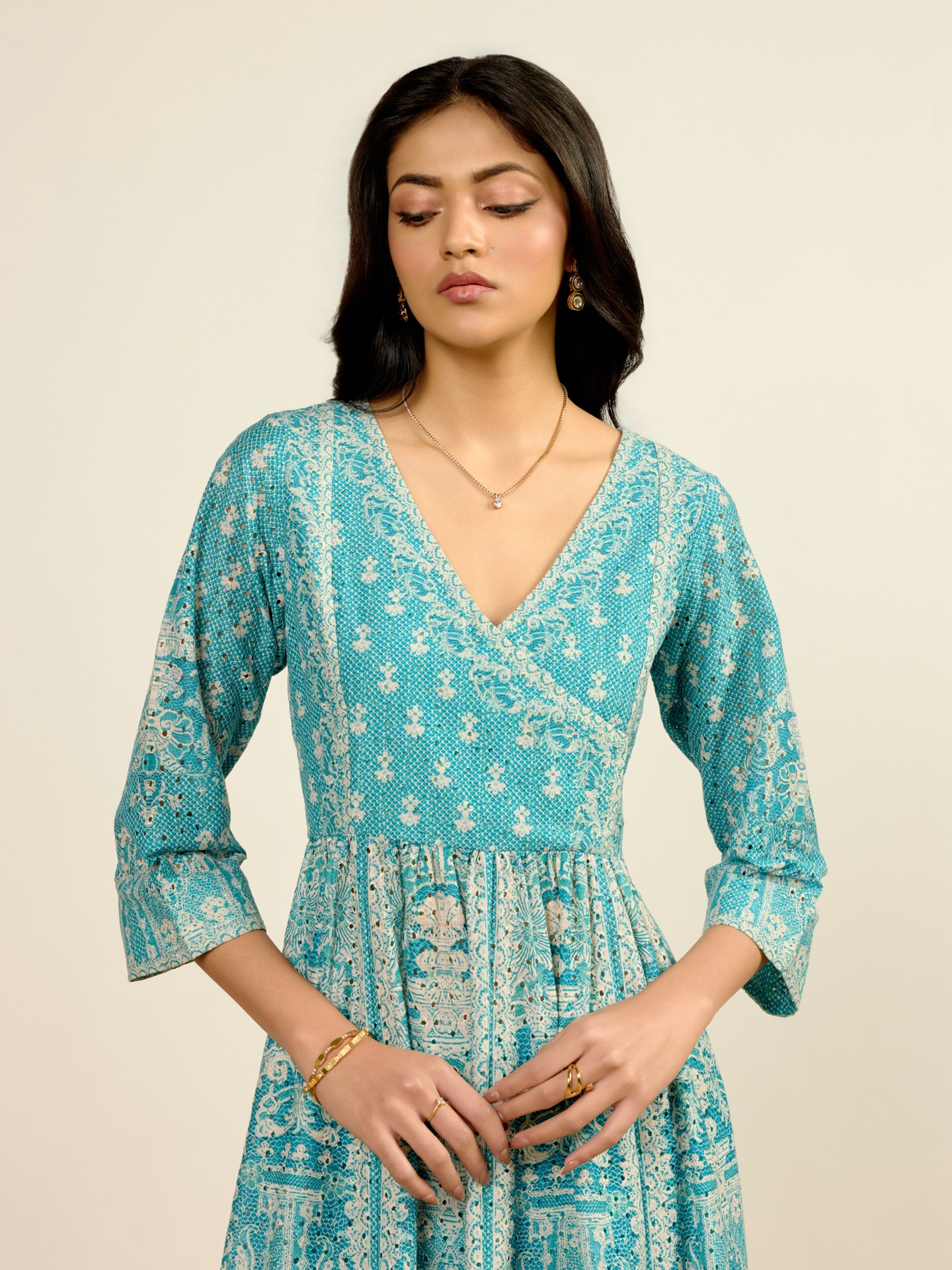 Turquiose Larisa Suit Set