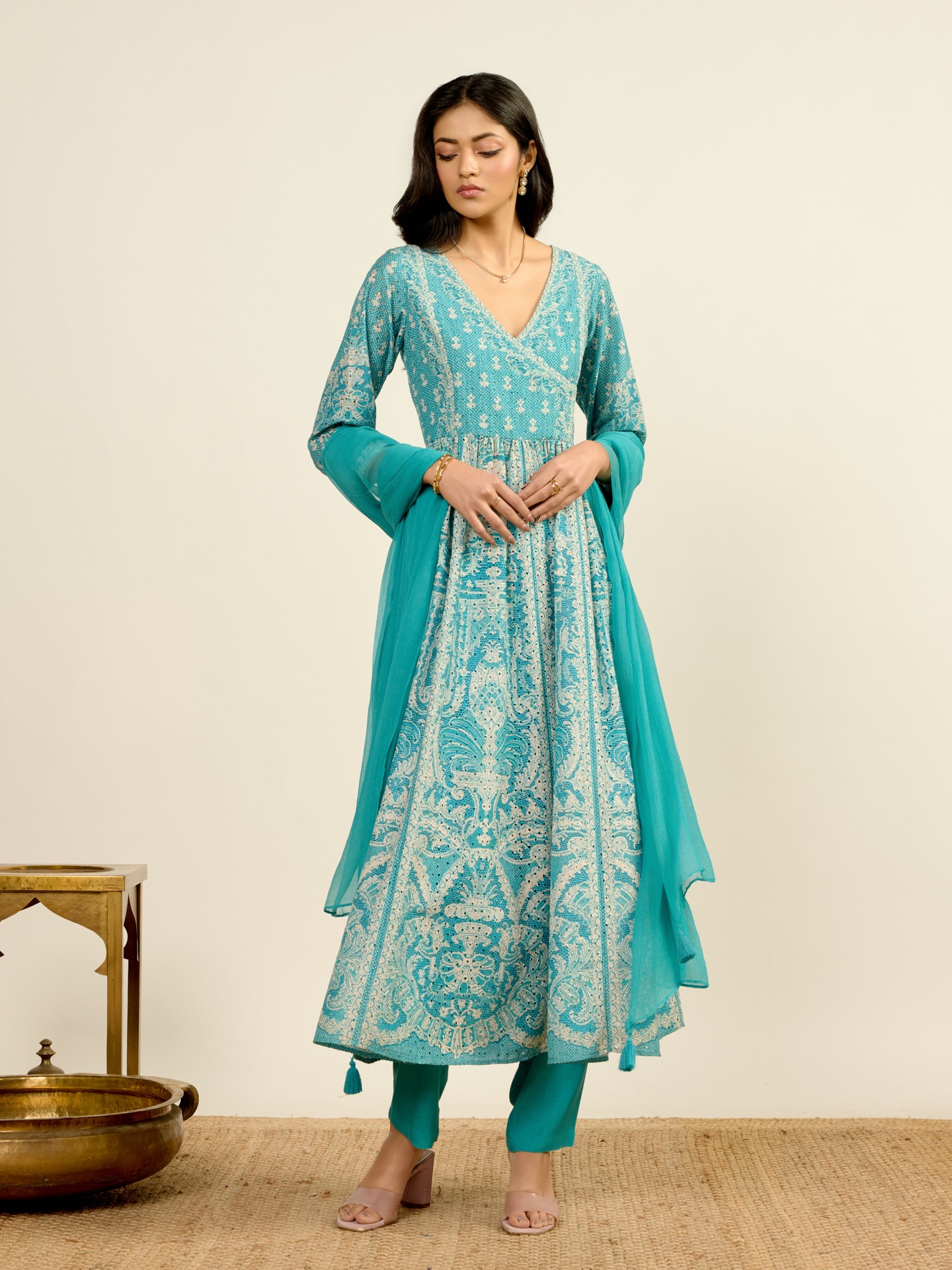 Turquiose Larisa Suit Set