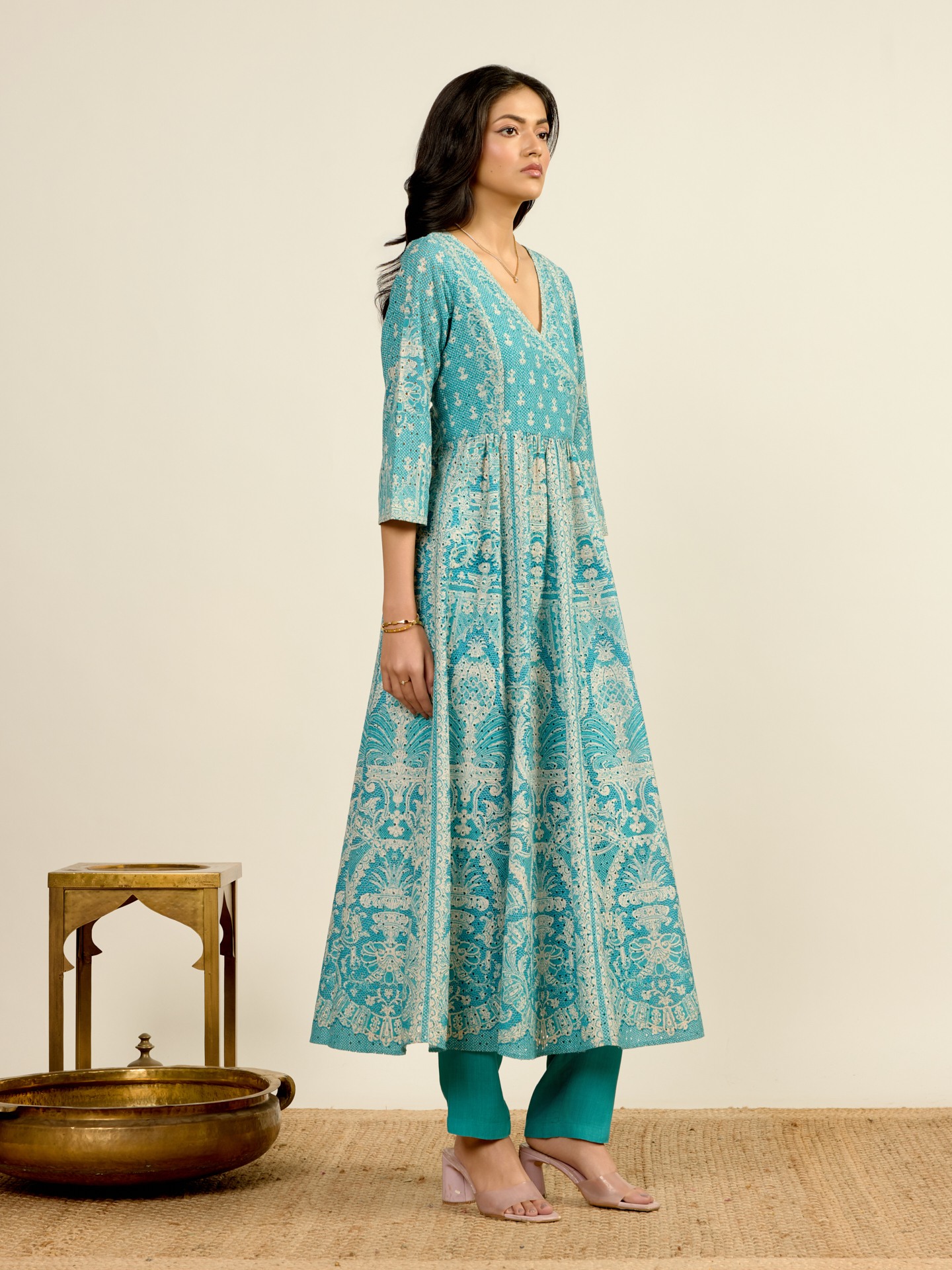 Turquiose Larisa Suit Set