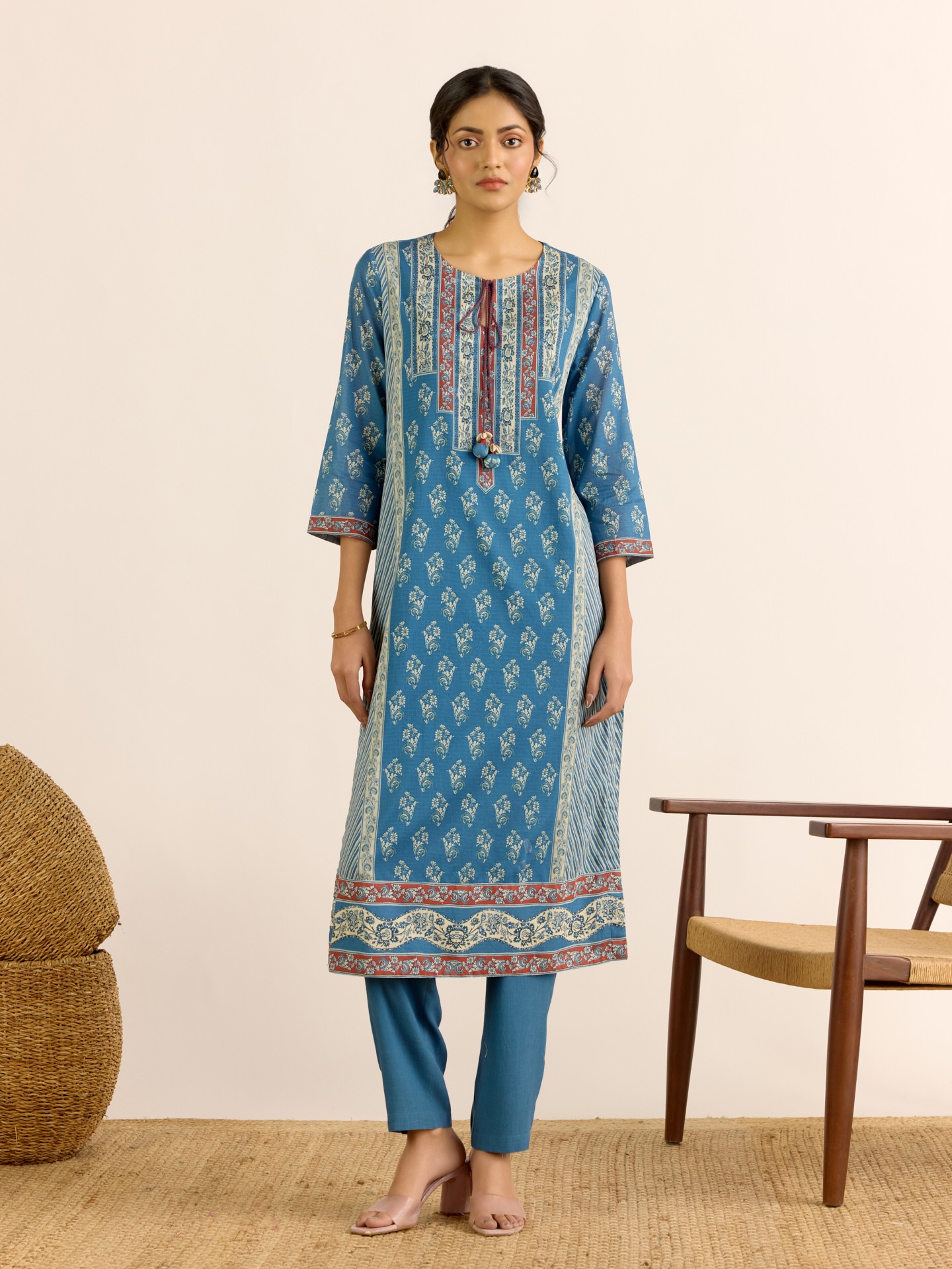 Blue Anjana Suit Set