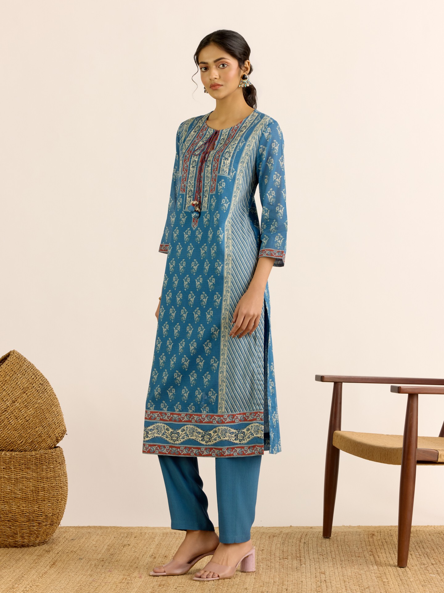 Blue Anjana Suit Set
