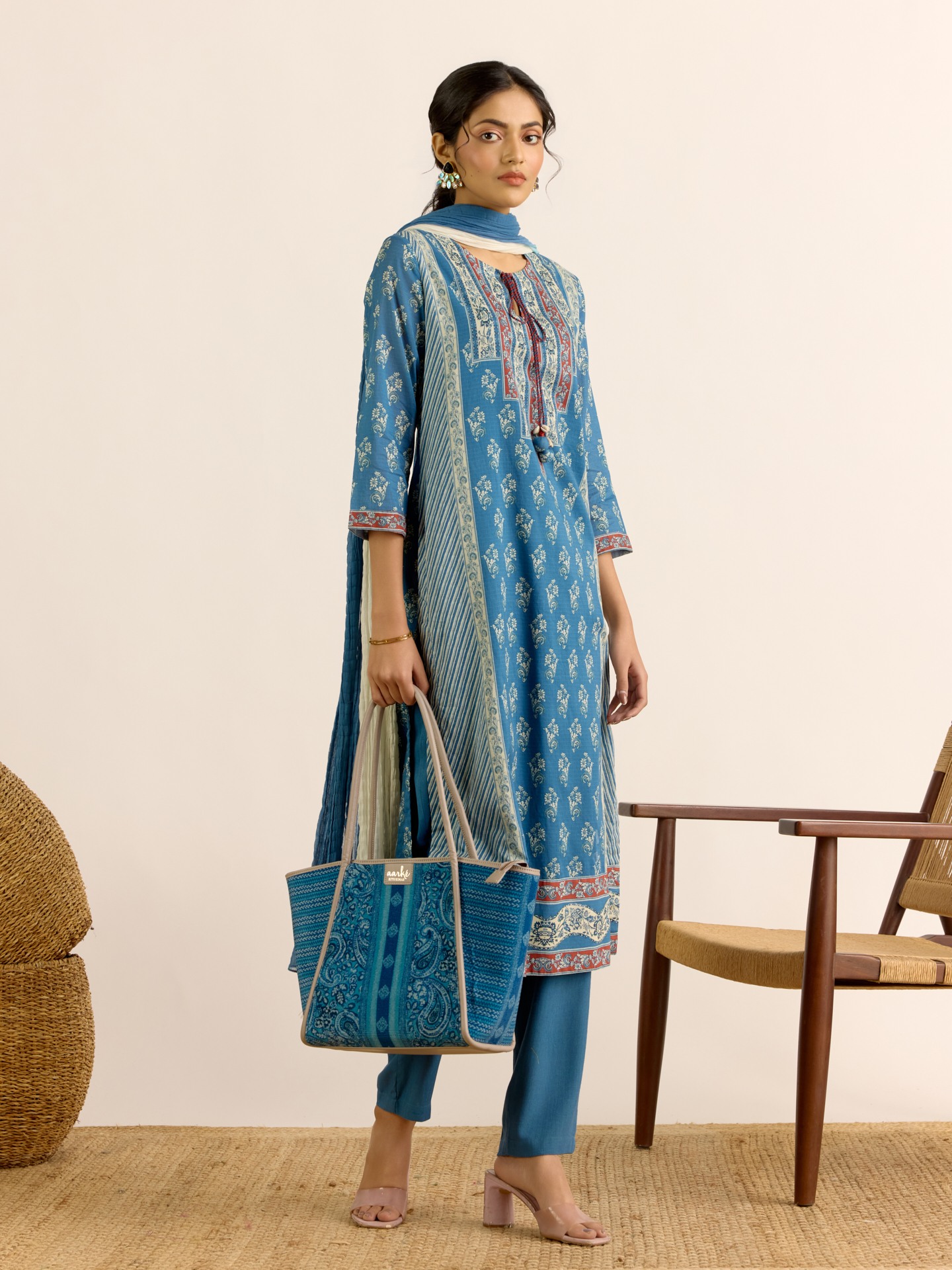 Blue Anjana Suit Set