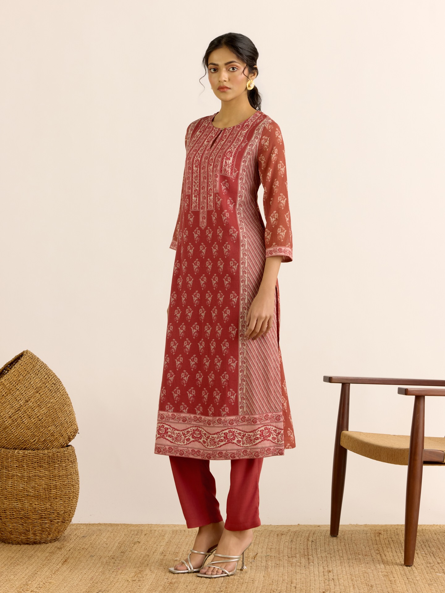 Peach Anjana Suit Set