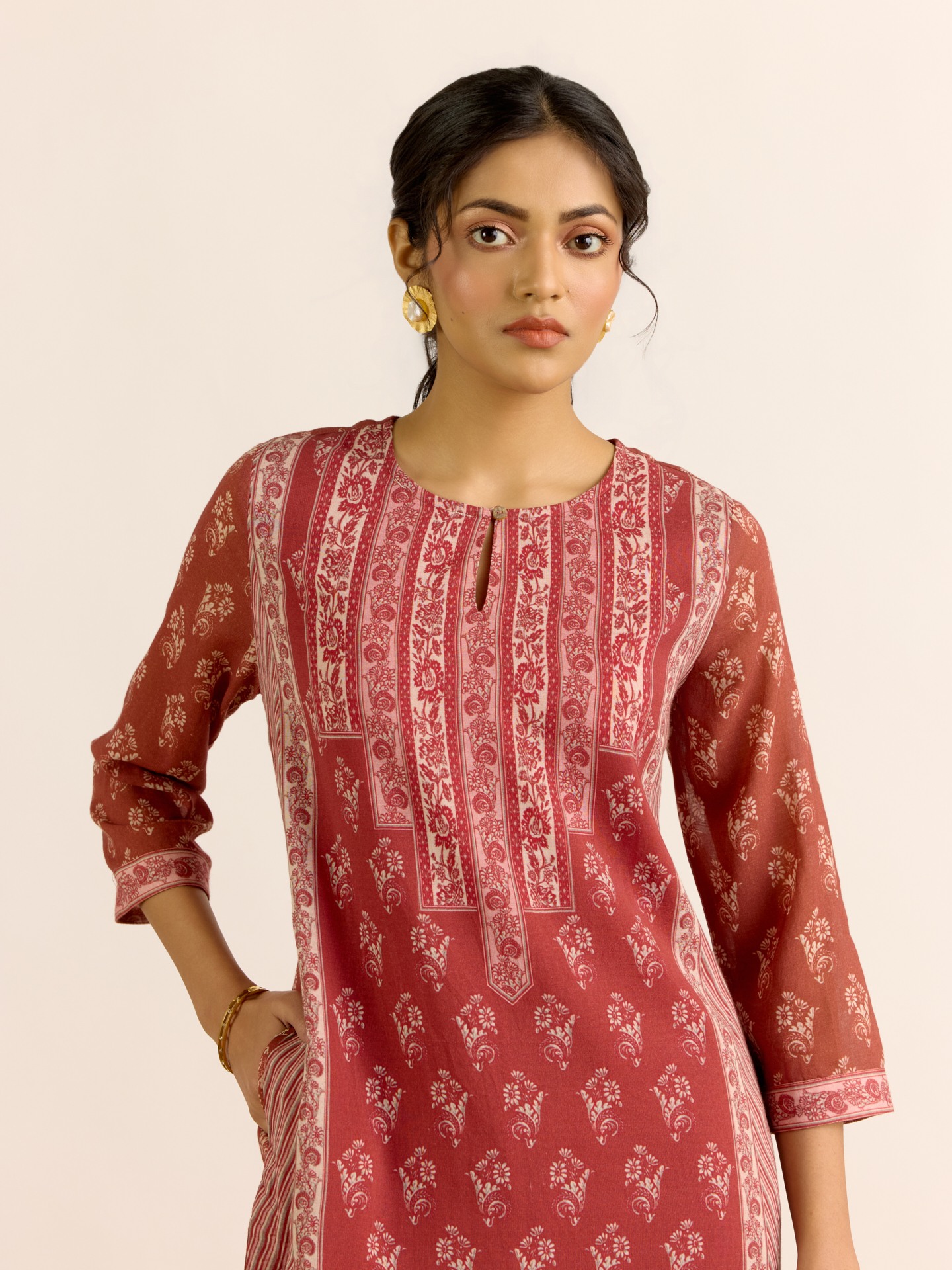 Peach Anjana Suit Set