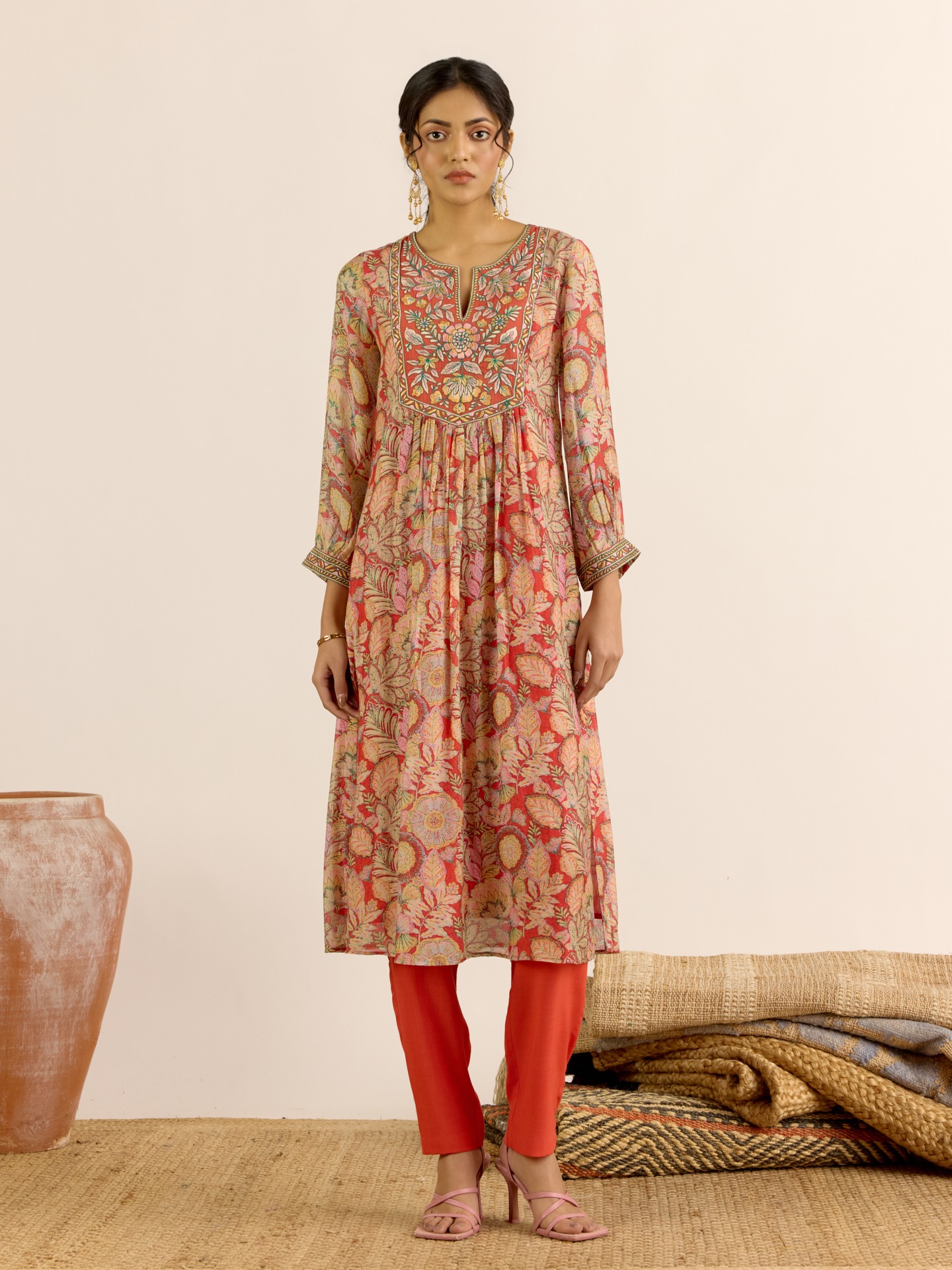 Red Aroma Suit Set