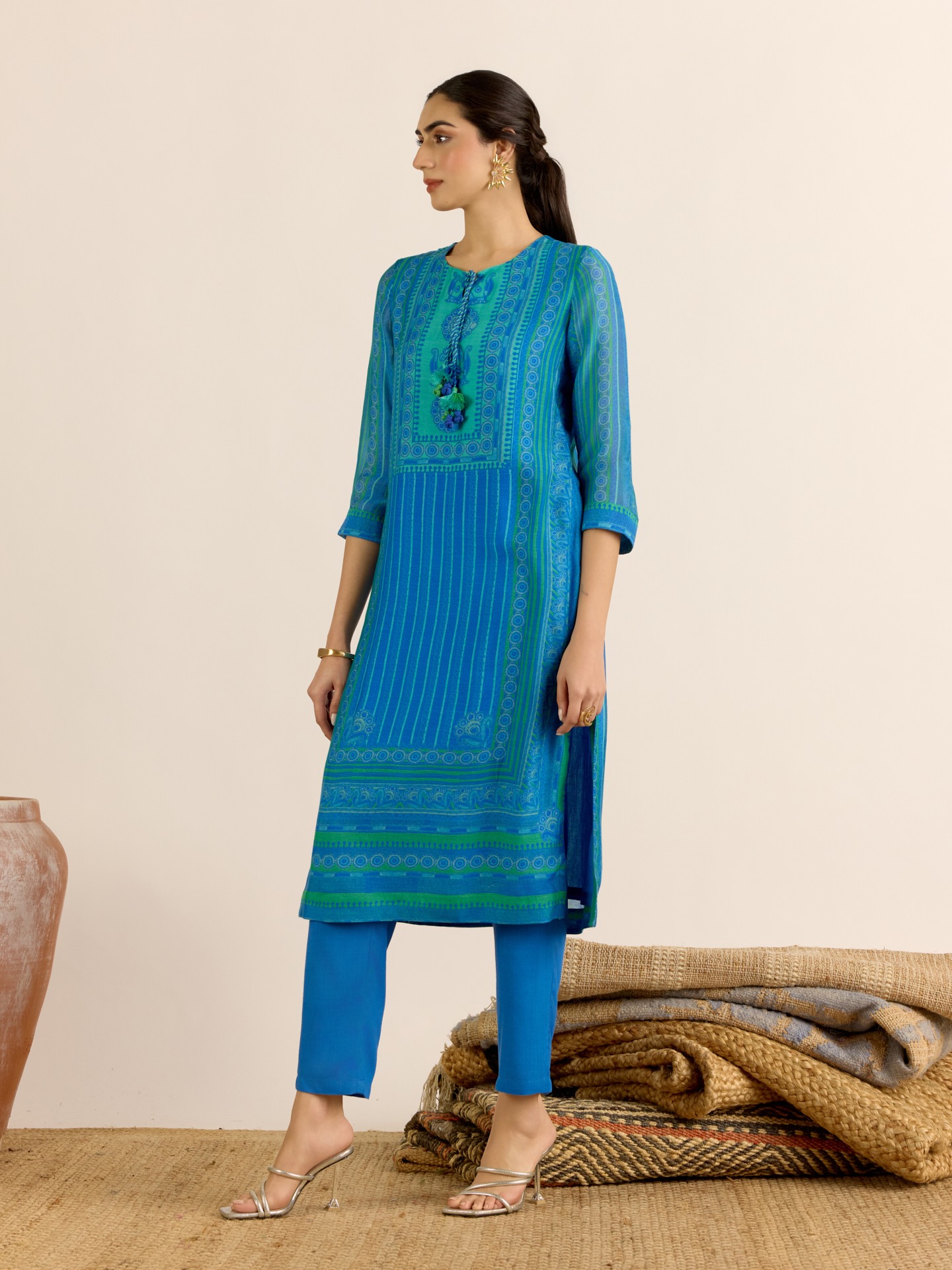Blue Arpana Suit Set