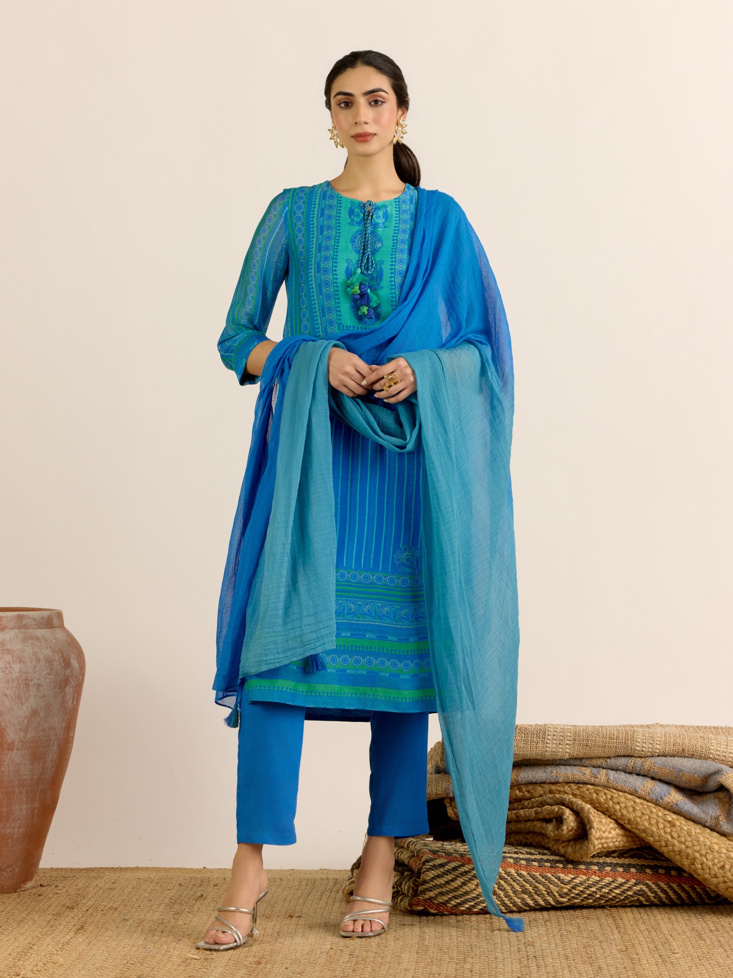 Blue Arpana Suit Set