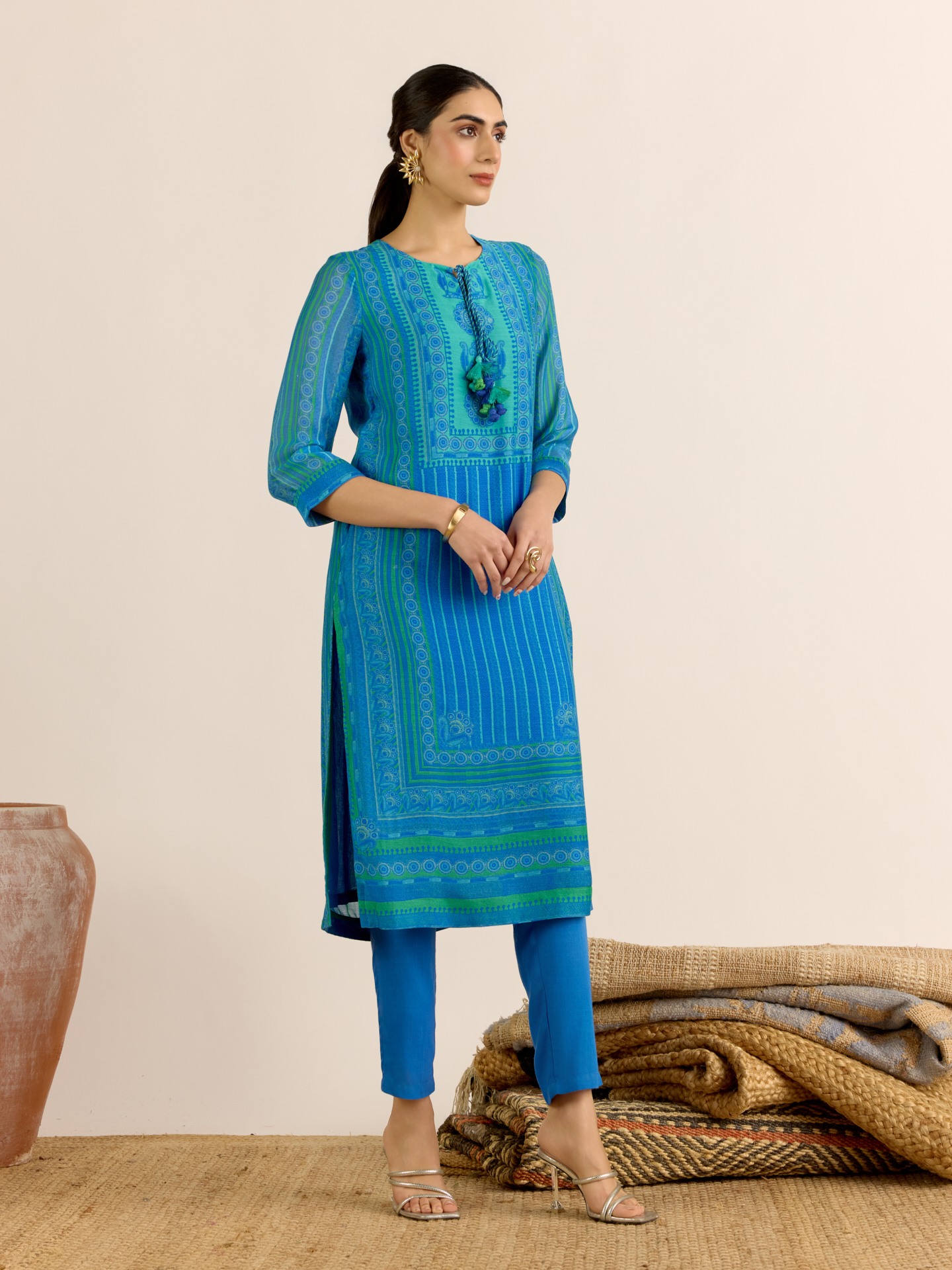 Blue Arpana Suit Set