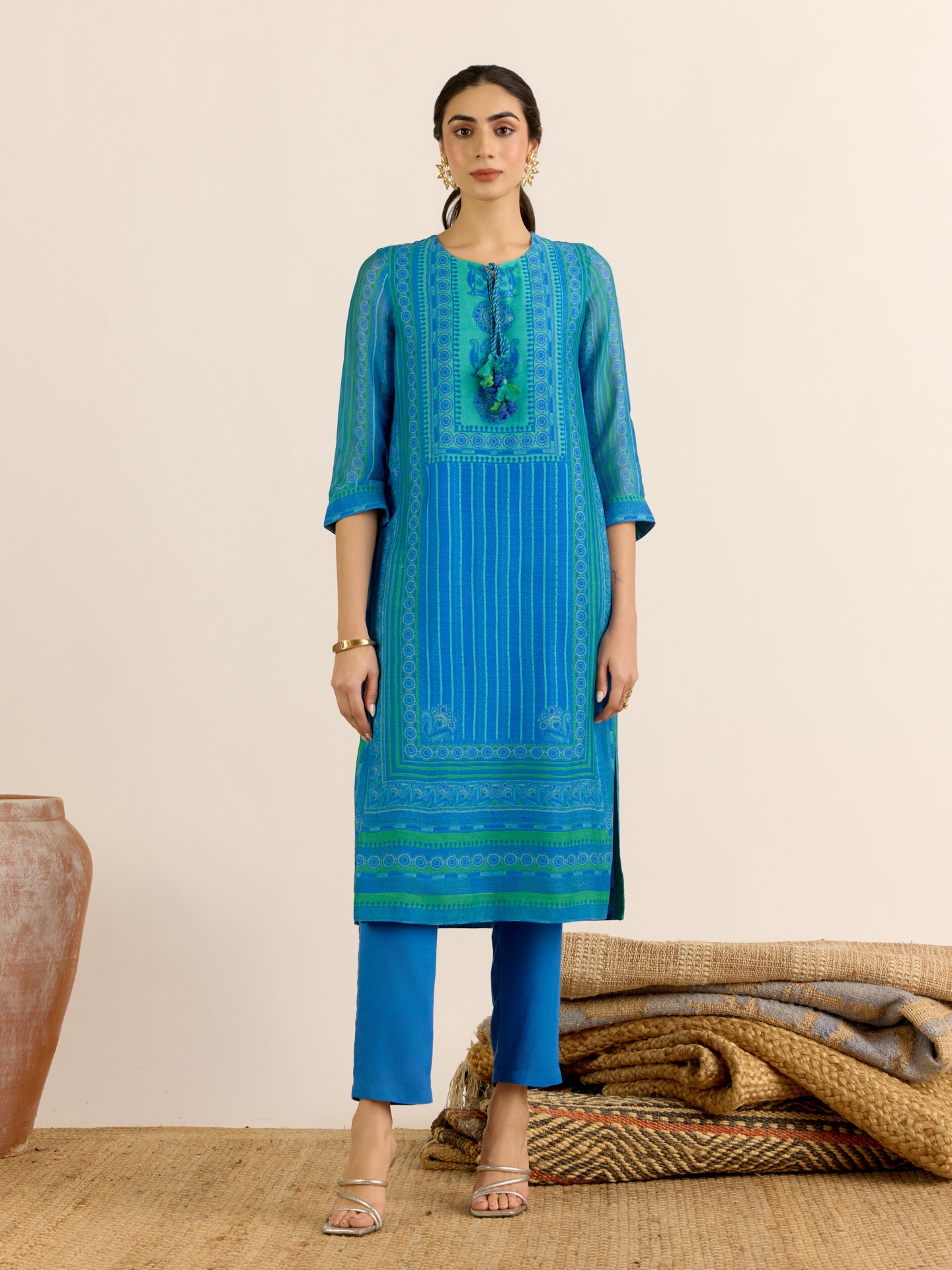 Blue Arpana Suit Set