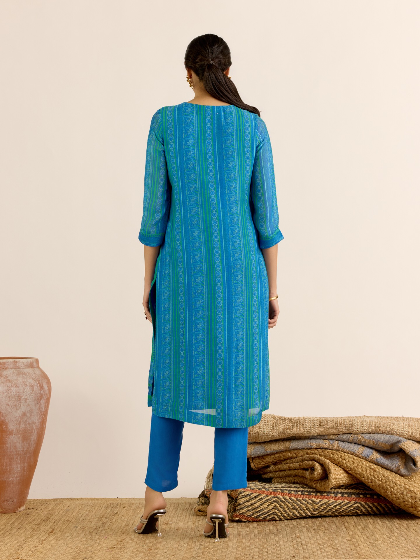 Blue Arpana Suit Set