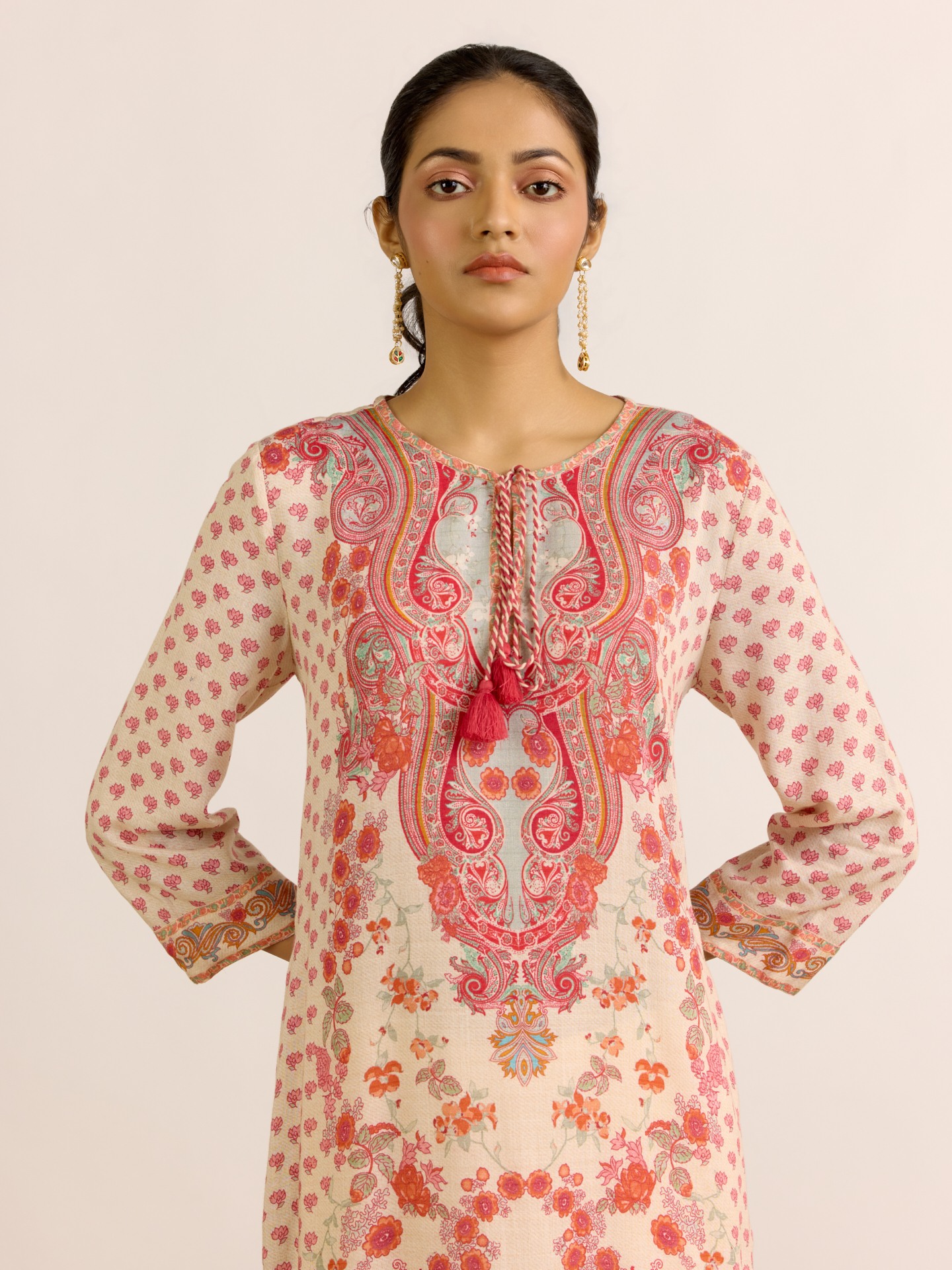 Ecru Shakti Suit Set