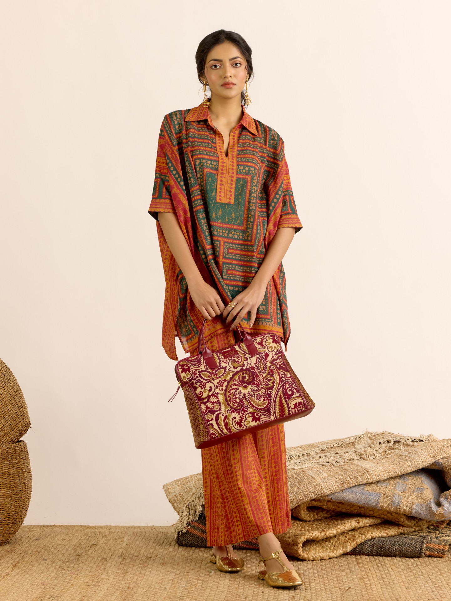 Rust Mishika Cord Set