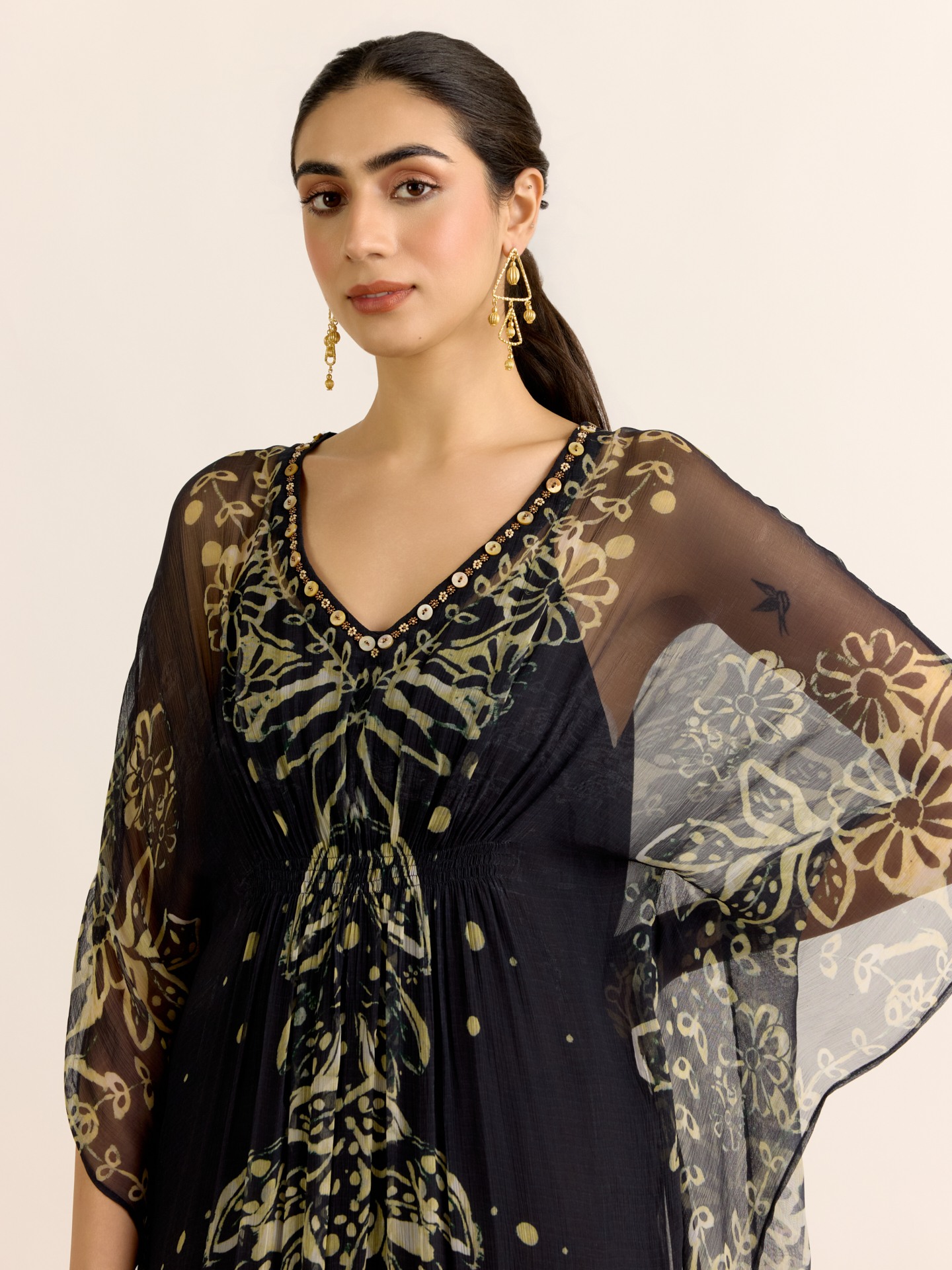Black Elder Flower
 Kaftan