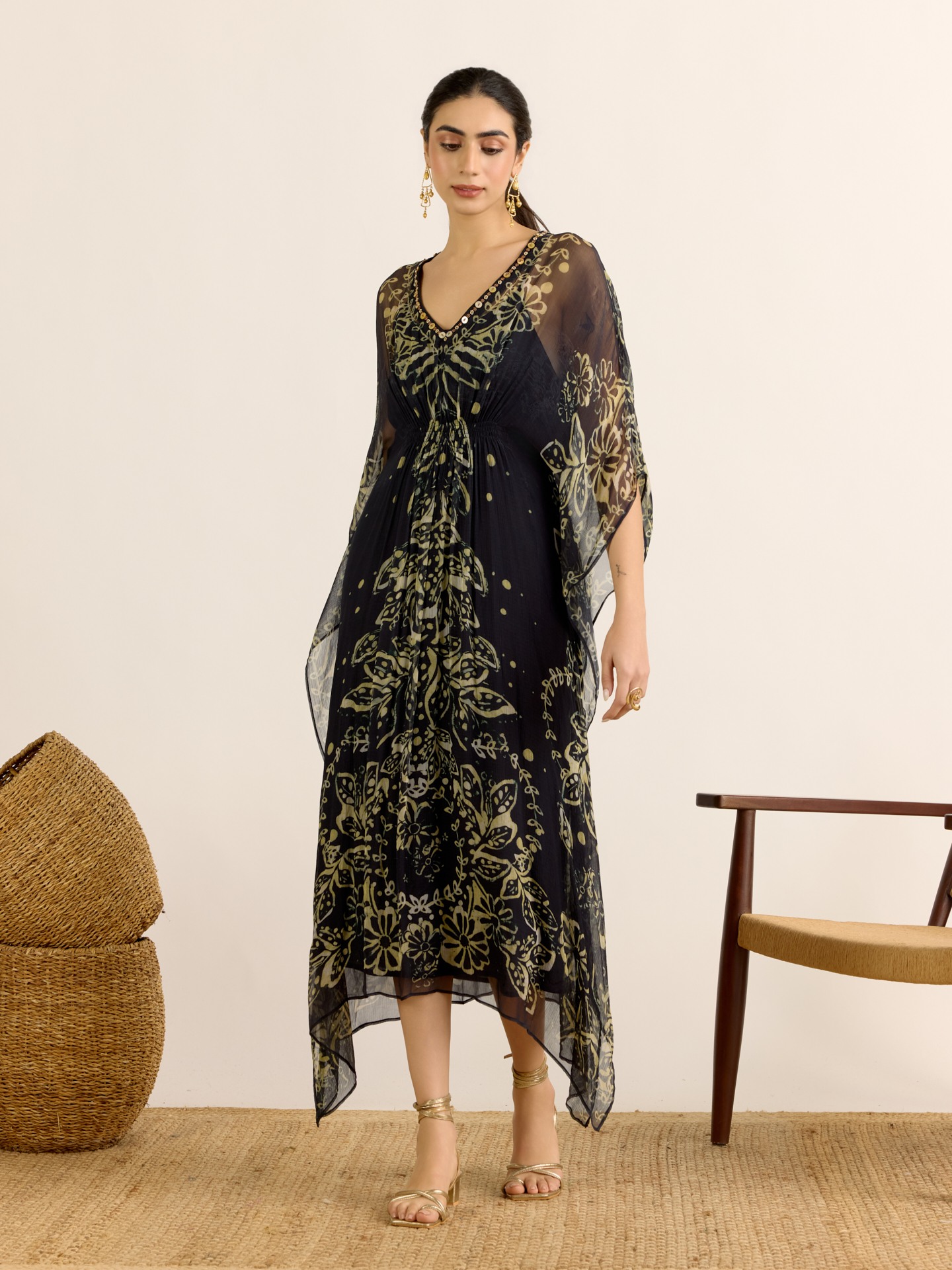 Black Elder Flower
 Kaftan