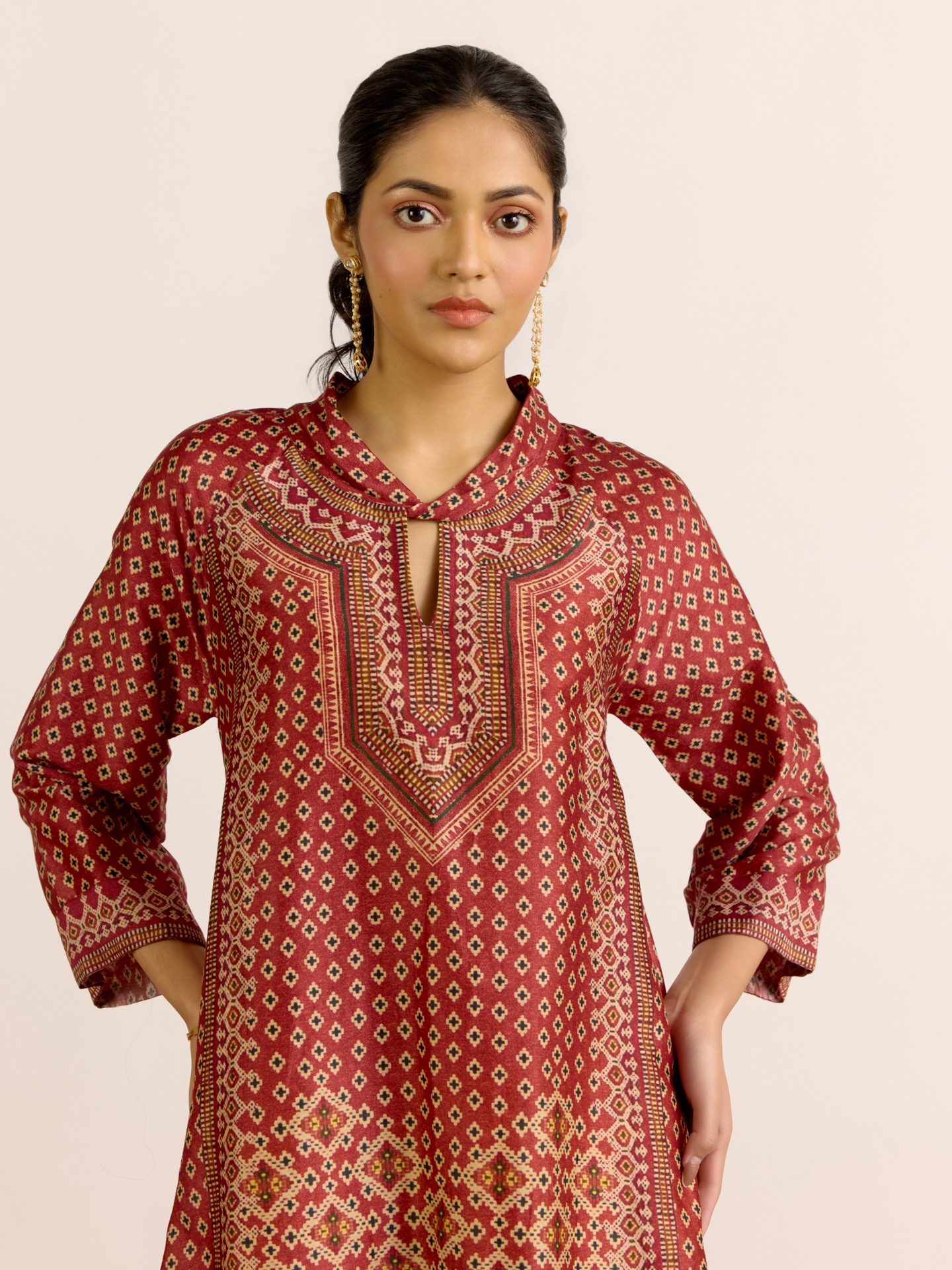 Brick Red Maya Kurta