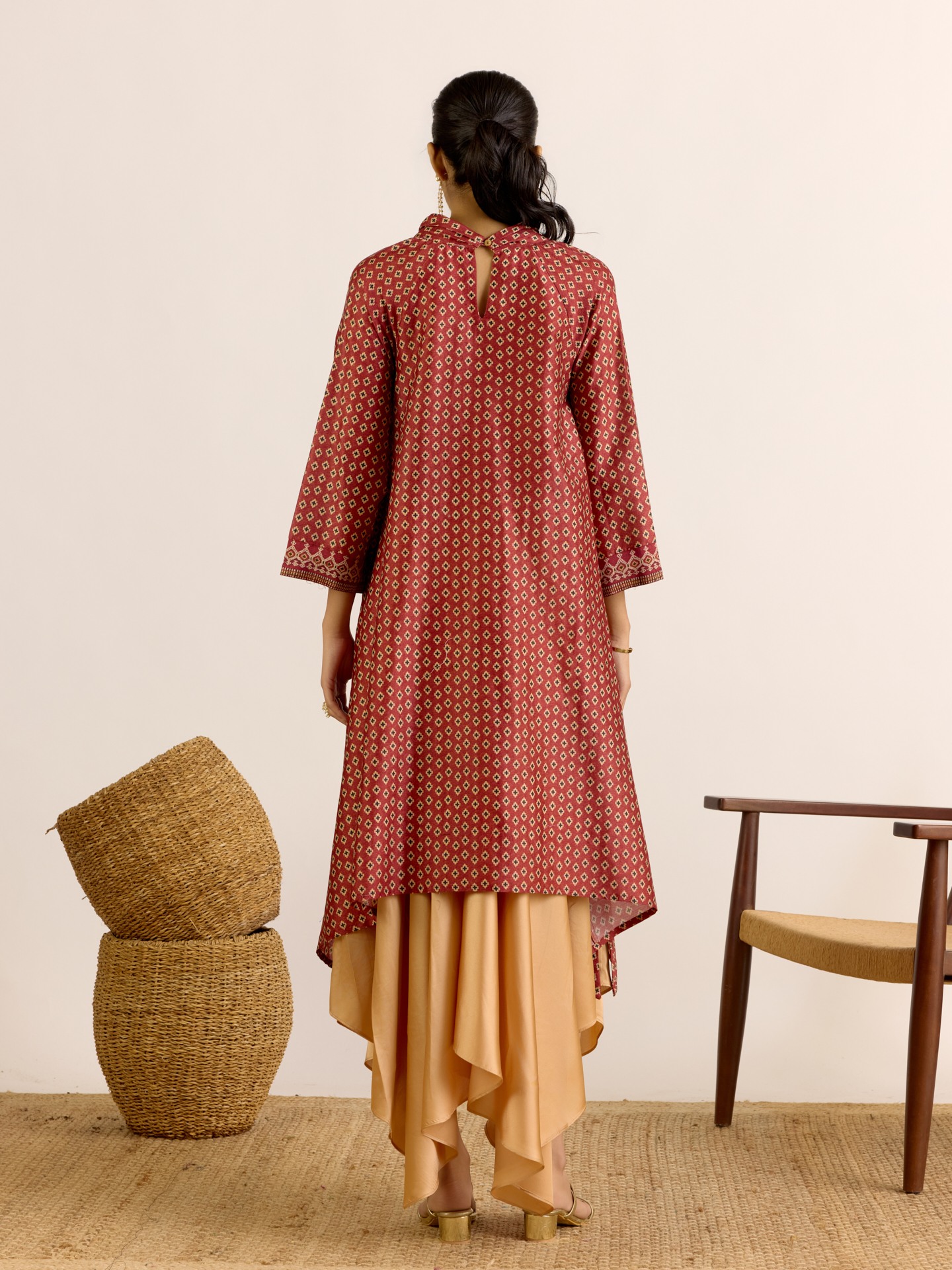 Brick Red Maya Kurta