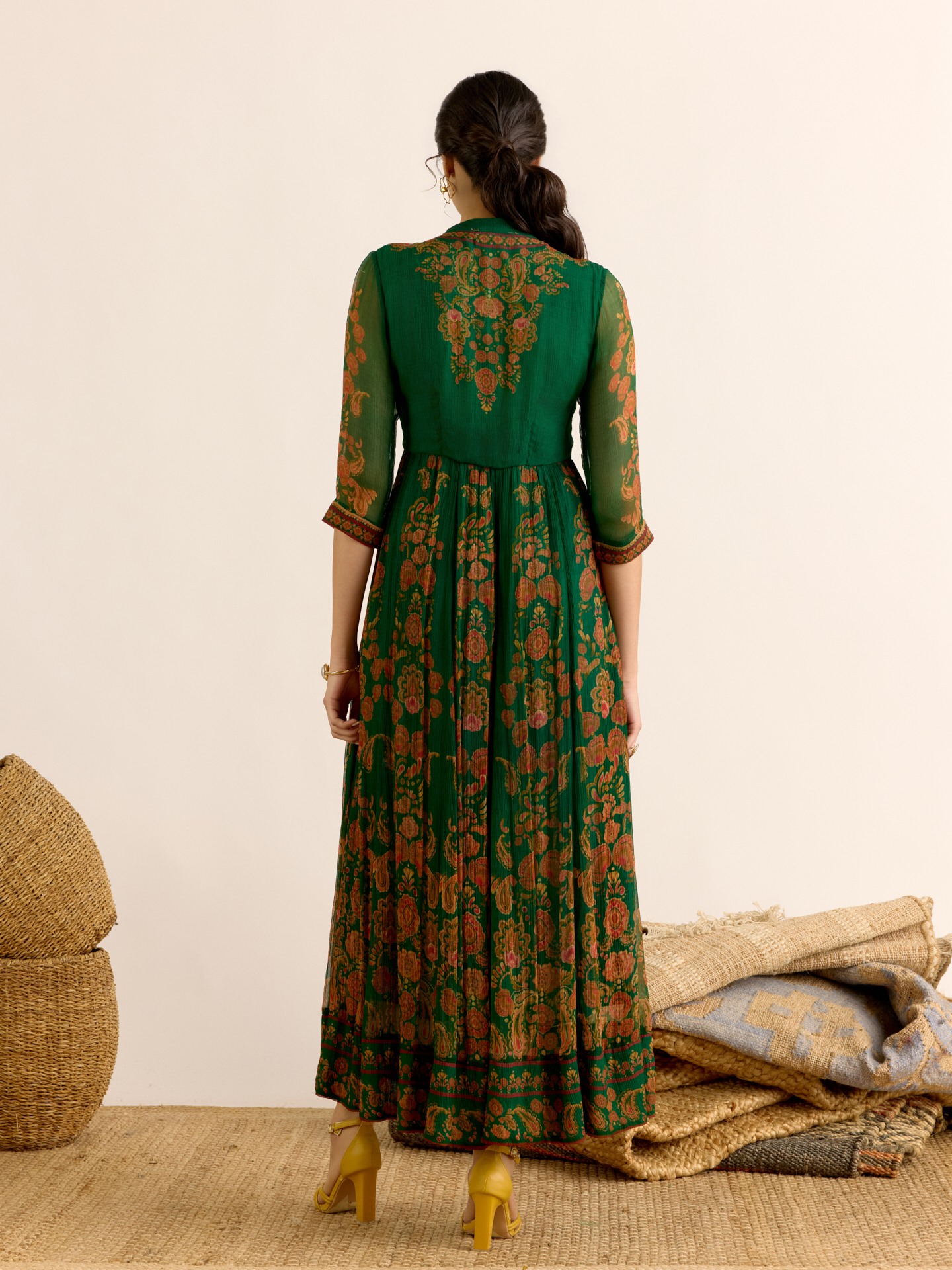 Green Garima Long Dress