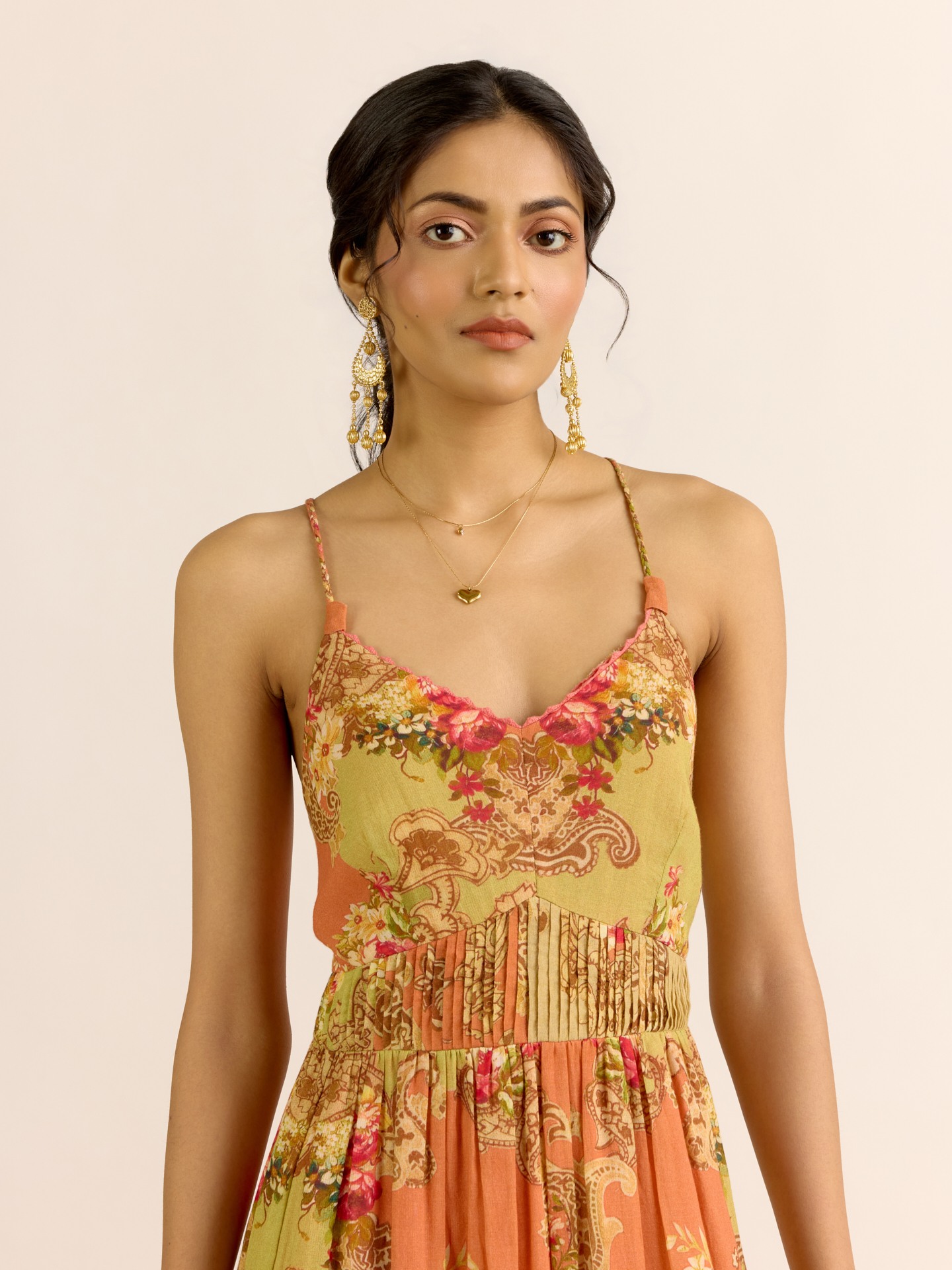 Green Sahas Long Dress
