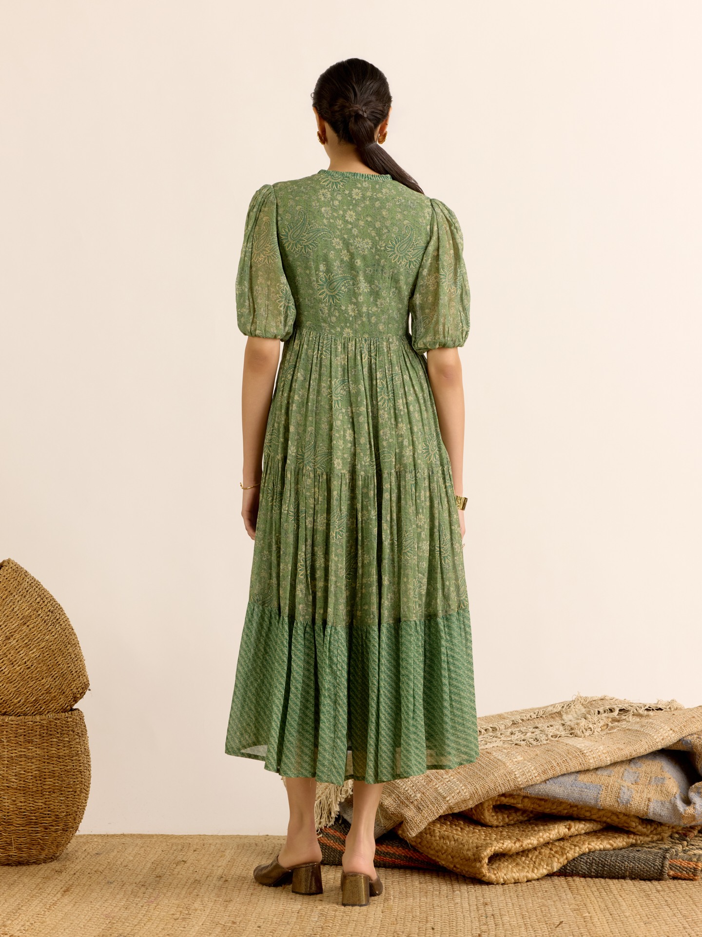 Sage Green Reeva Long Dress