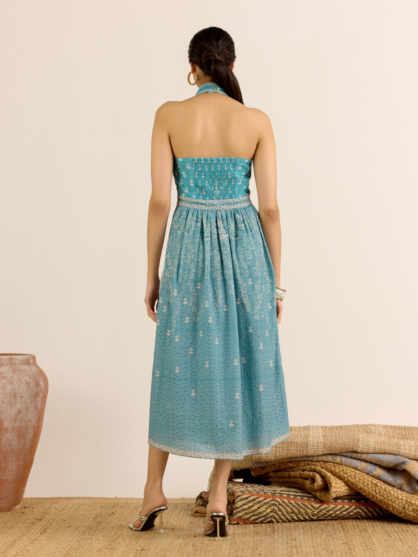 Turquiose Larisa Long Dress