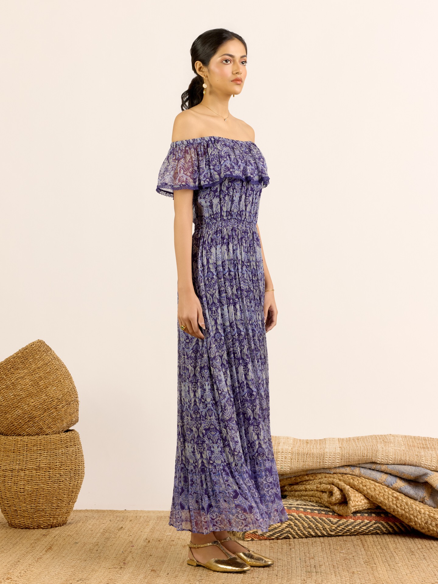 Blue Elias Long Dress