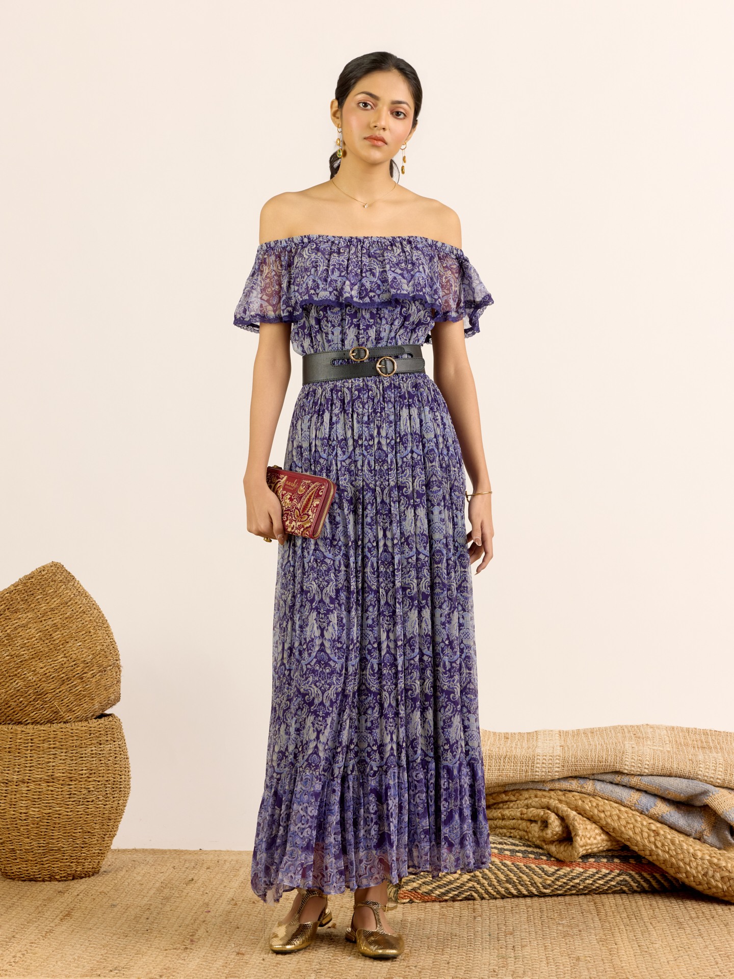 Blue Elias Long Dress
