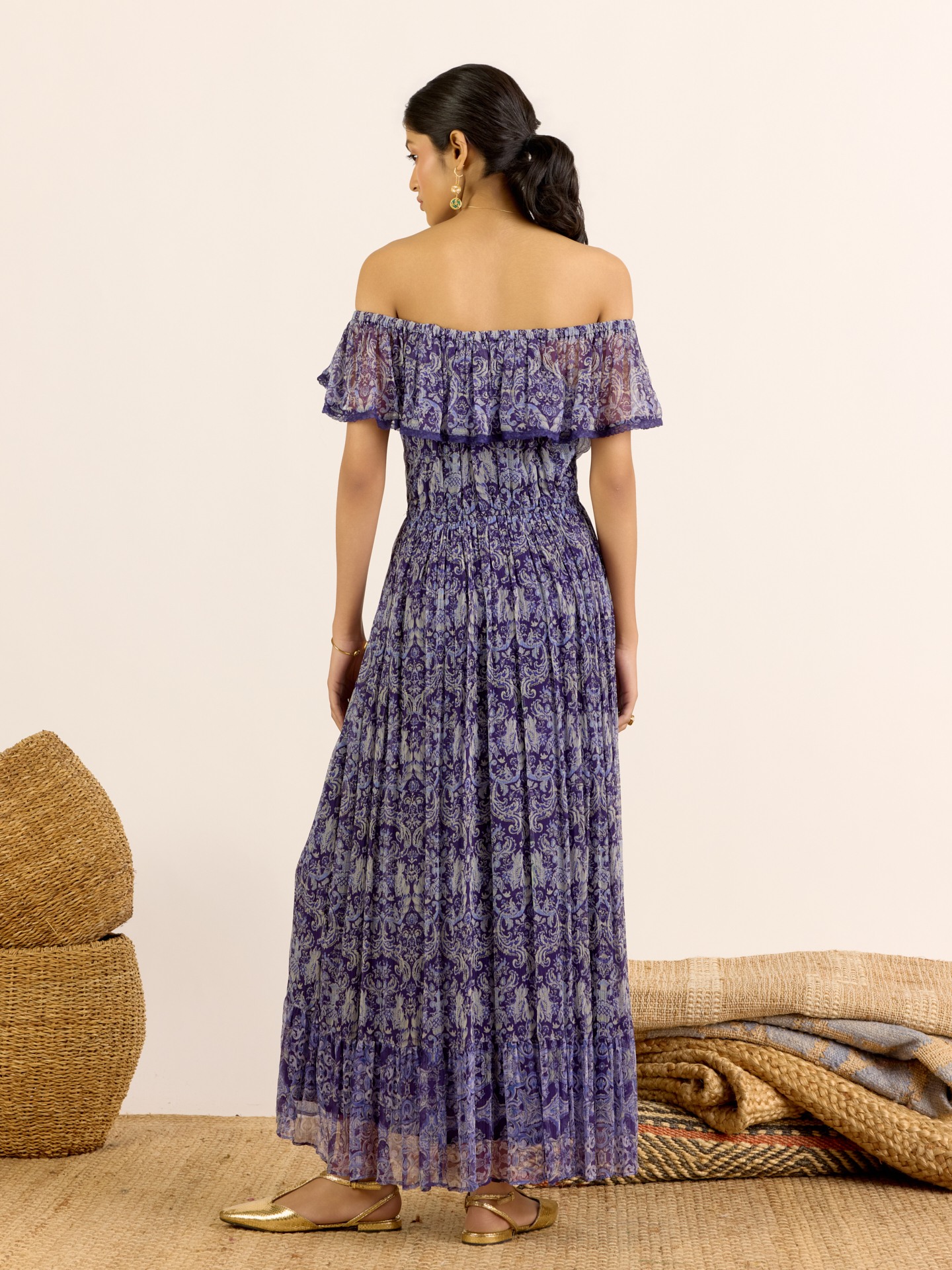 Blue Elias Long Dress