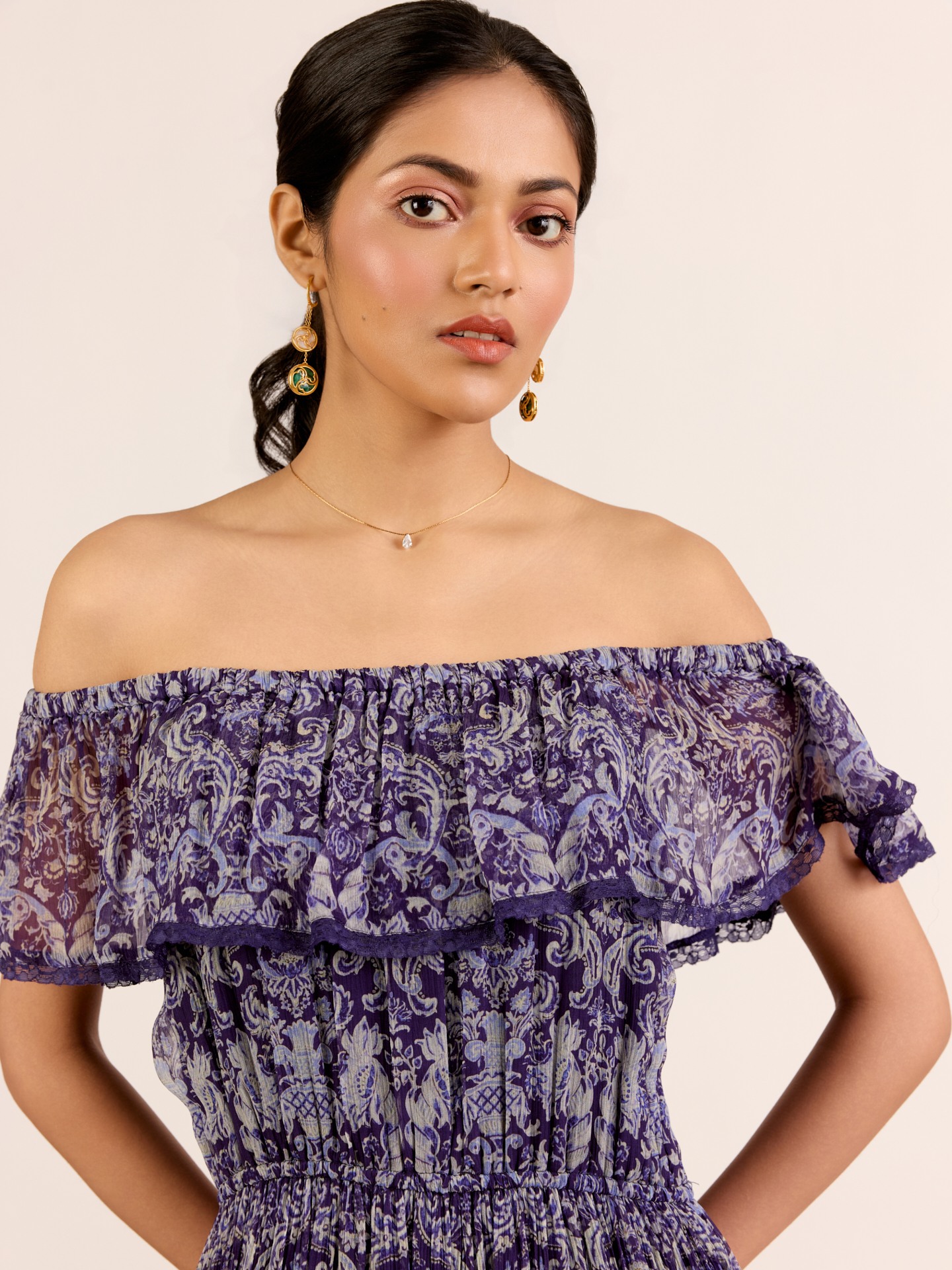 Blue Elias Long Dress