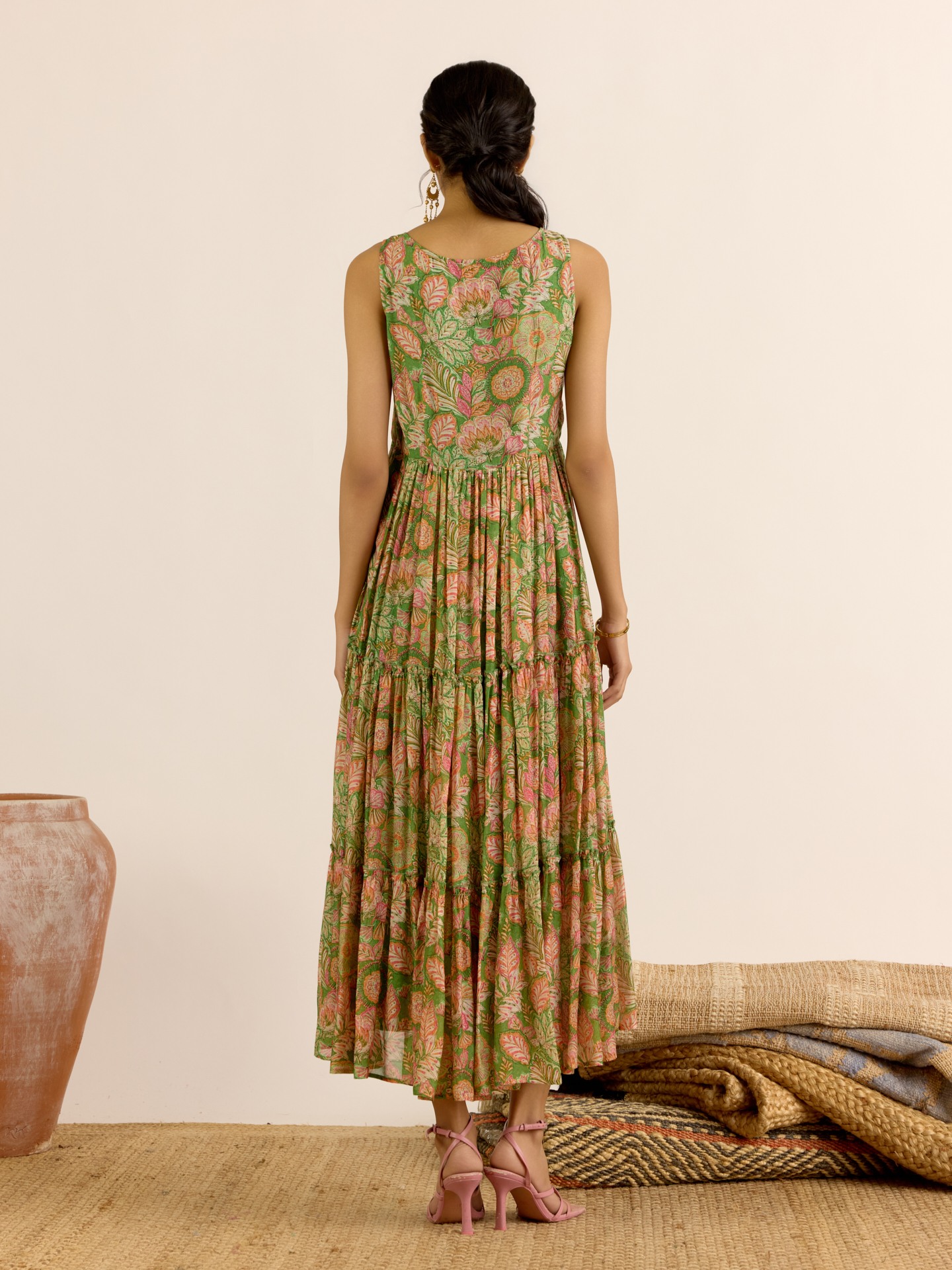 Green Aroma Long Dress