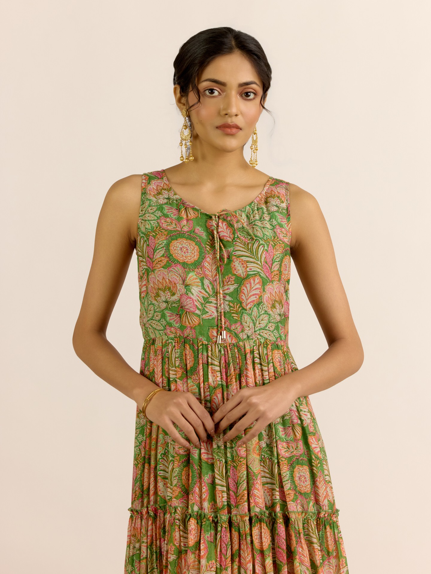 Green Aroma Long Dress