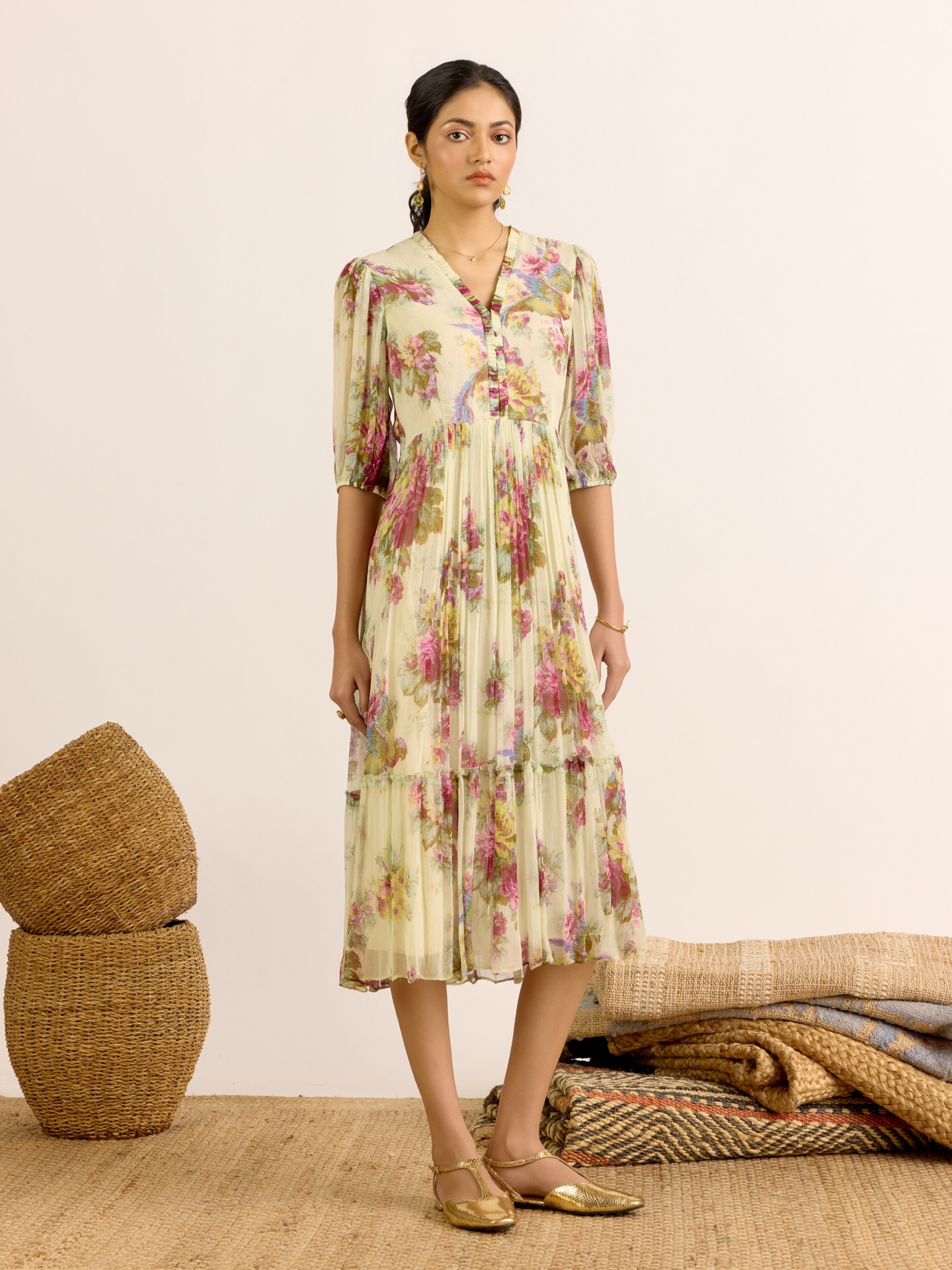Off-White Reya Midi Dress