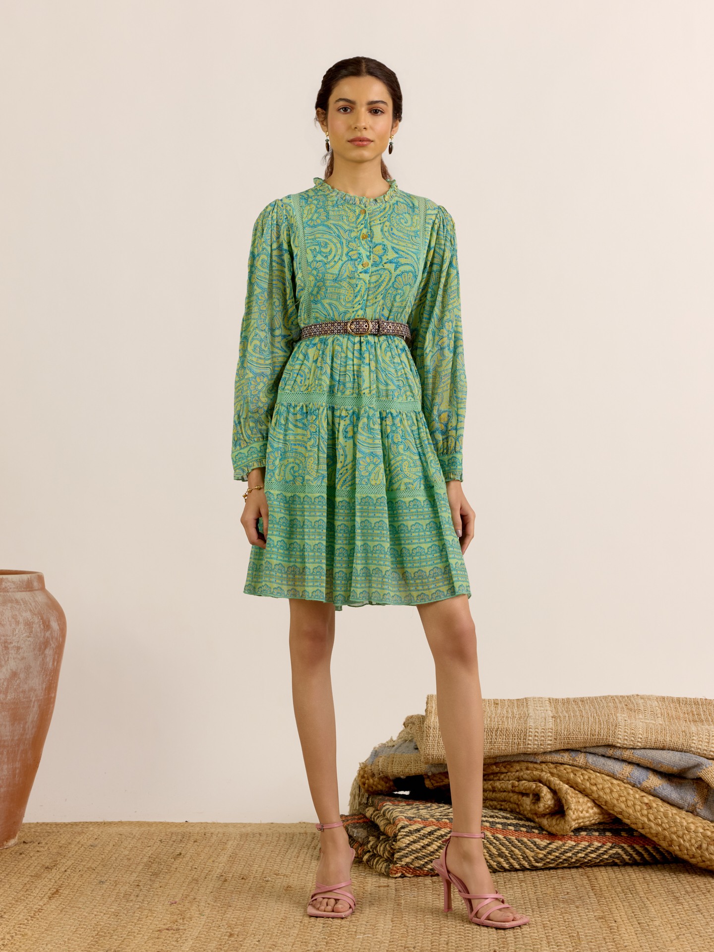 Green Navya Short Dress